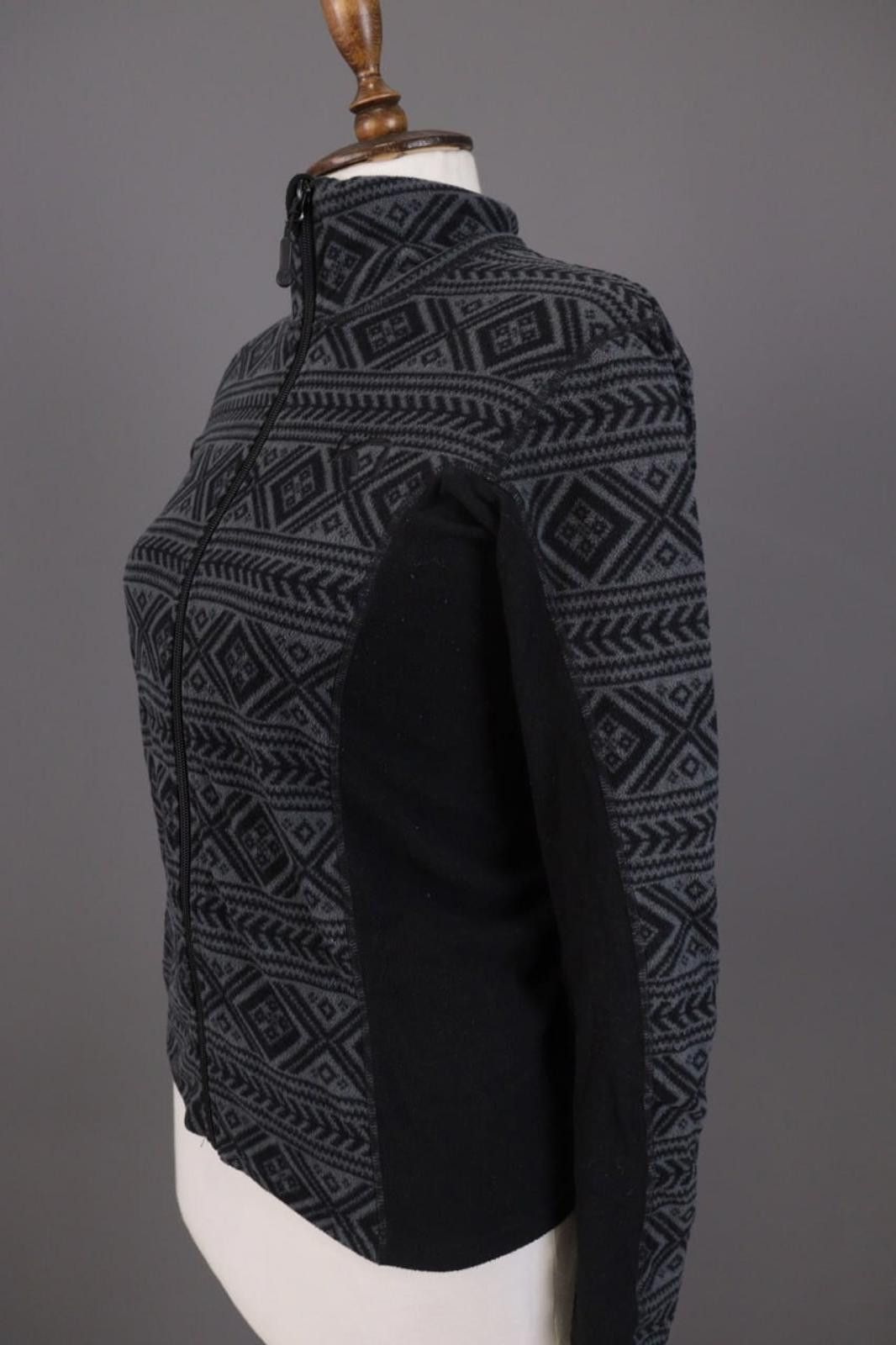 Designer Kari Traa Gray Nordic Fair Isle Full Zip Jacket Size S Size S / US 4 / IT 40 - 5 Thumbnail