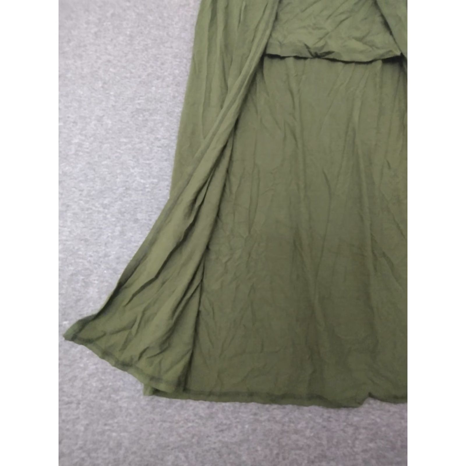 Vintage Codigo Skirt Army Green Maxi Wrap Around S Women Size 28" / US 6 / IT 42 - 7 Thumbnail