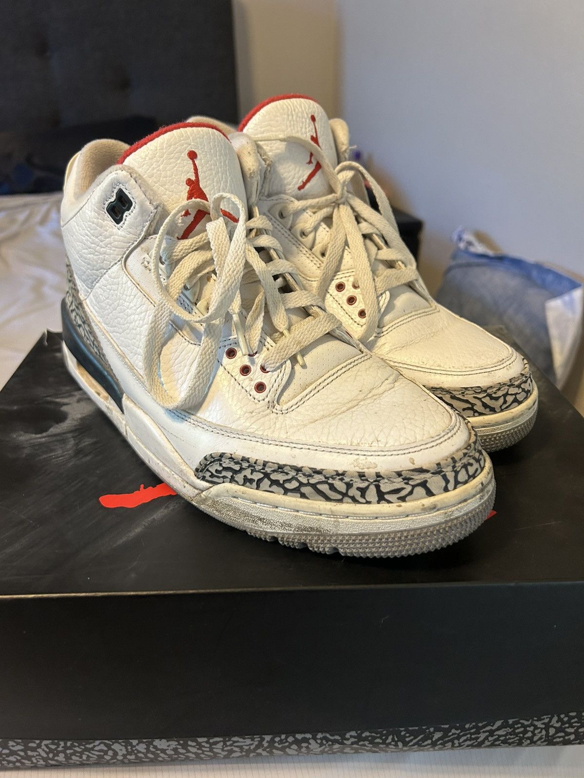 Jordan Brand White Cement Jordan 3 Size 11 Size US 11 / EU 44 - 3 Thumbnail