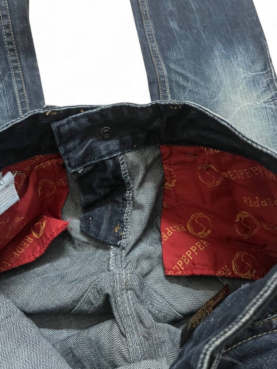 Tornado Mart Flare Jeans redpepper stud distressed low rise buckleback Size US 28 / EU 44 - 19 Thumbnail