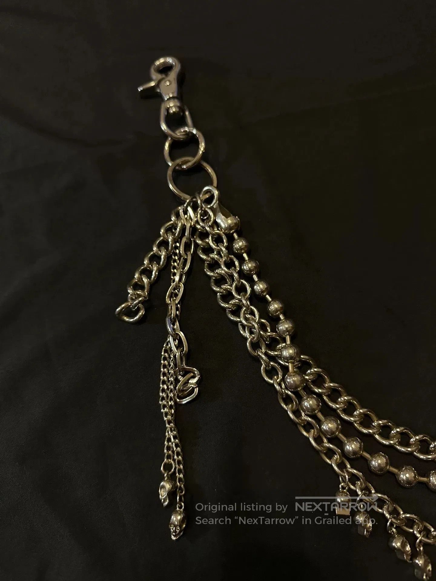 Vintage Vintage 80s Japanese Skull Triple Chain. Size ONE SIZE - 2 Thumbnail