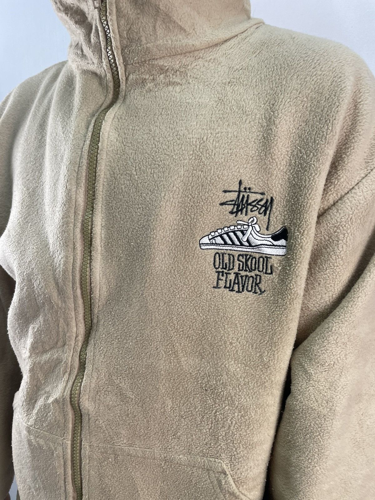 Stussy Vintage 90s Stussy Old Skool Flavor Fleece Jacket Boxy Baggy Size US M / EU 48-50 / 2 - 4 Thumbnail