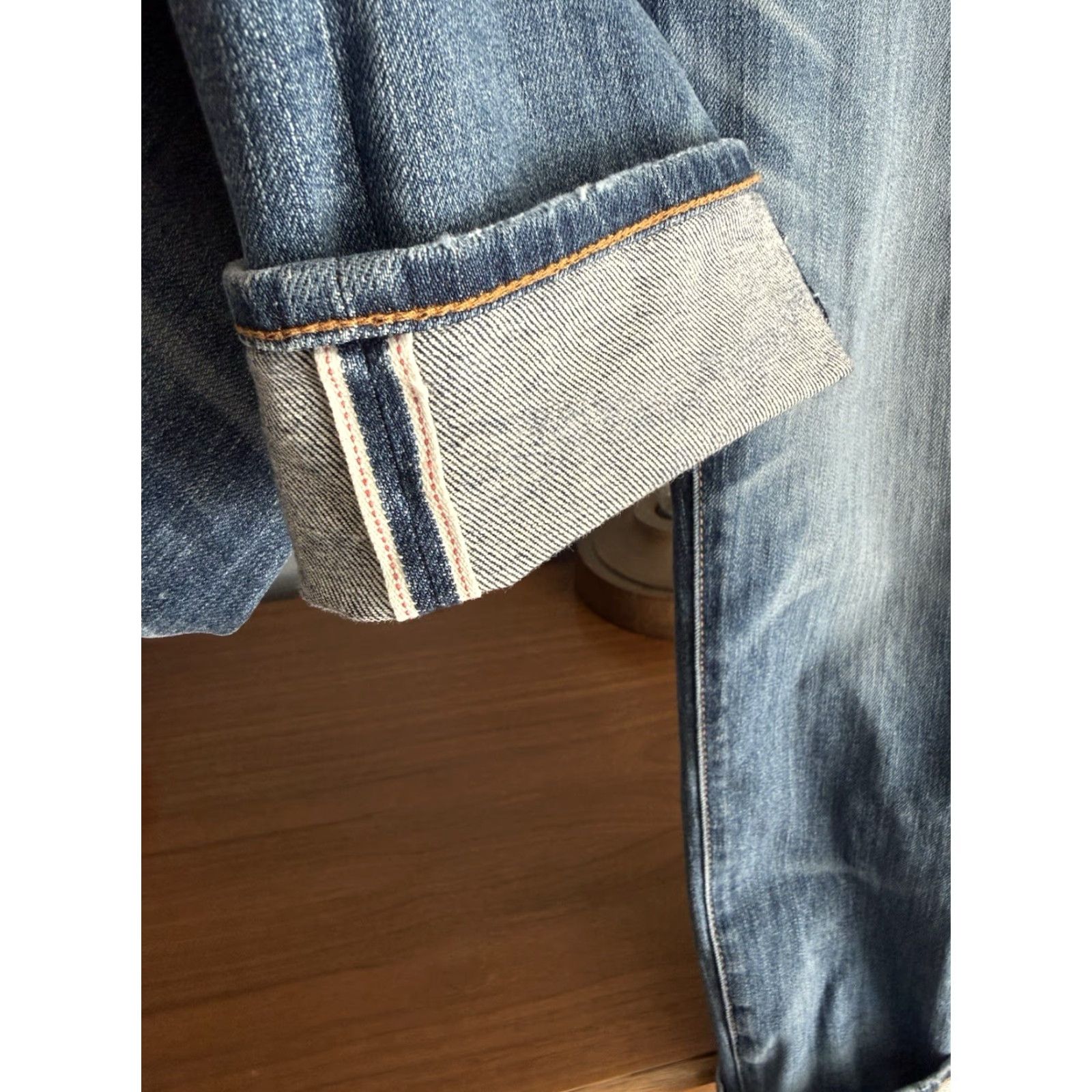 KATO HIROSHI KATO The Scissors Slim Tapered Stretch Selvedge Denim Jeans Sz 30 Slim Fit Mens 30 Blue Denim 4-way Stretch Zipper Fly Inseam 33 Vintage: No Size US 30 / EU 46 - 3 Thumbnail