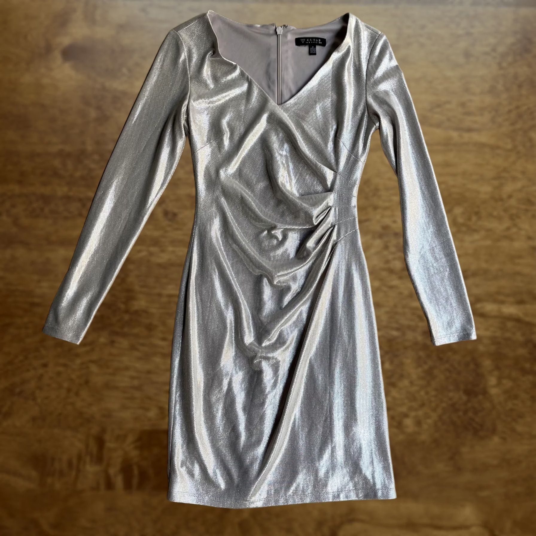 guess silver dress MARCIANO BY GUESS ISLA SEQUIN DRESS SILVER/GUNMETAL | Online Outlet