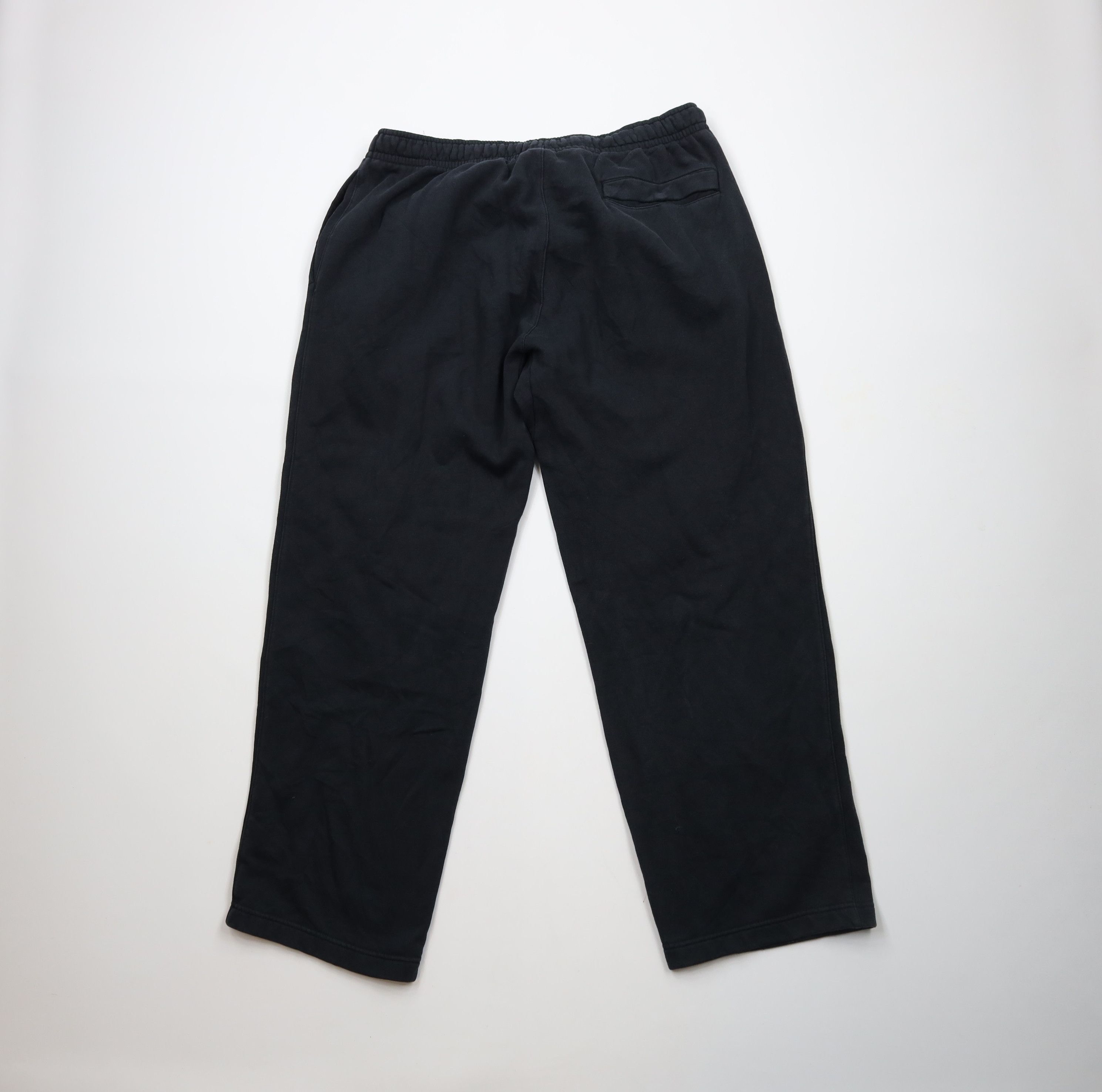 Nike × Vintage Vintage Nike Scott Mini Swoosh Wide Leg Sweatpants Black Size US 40 / EU 56 - 9 Thumbnail