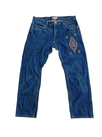 Japanese Brand × Vintage Titicaca Fuente Denim Navajo Print Japanese Brand Size US 34 / EU 50 - 1 Thumbnail