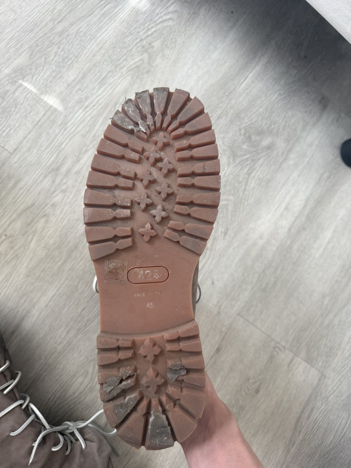 424 424 laced up marathon boot nabuk dusty nude Size US 11 / EU 44 - 7 Thumbnail