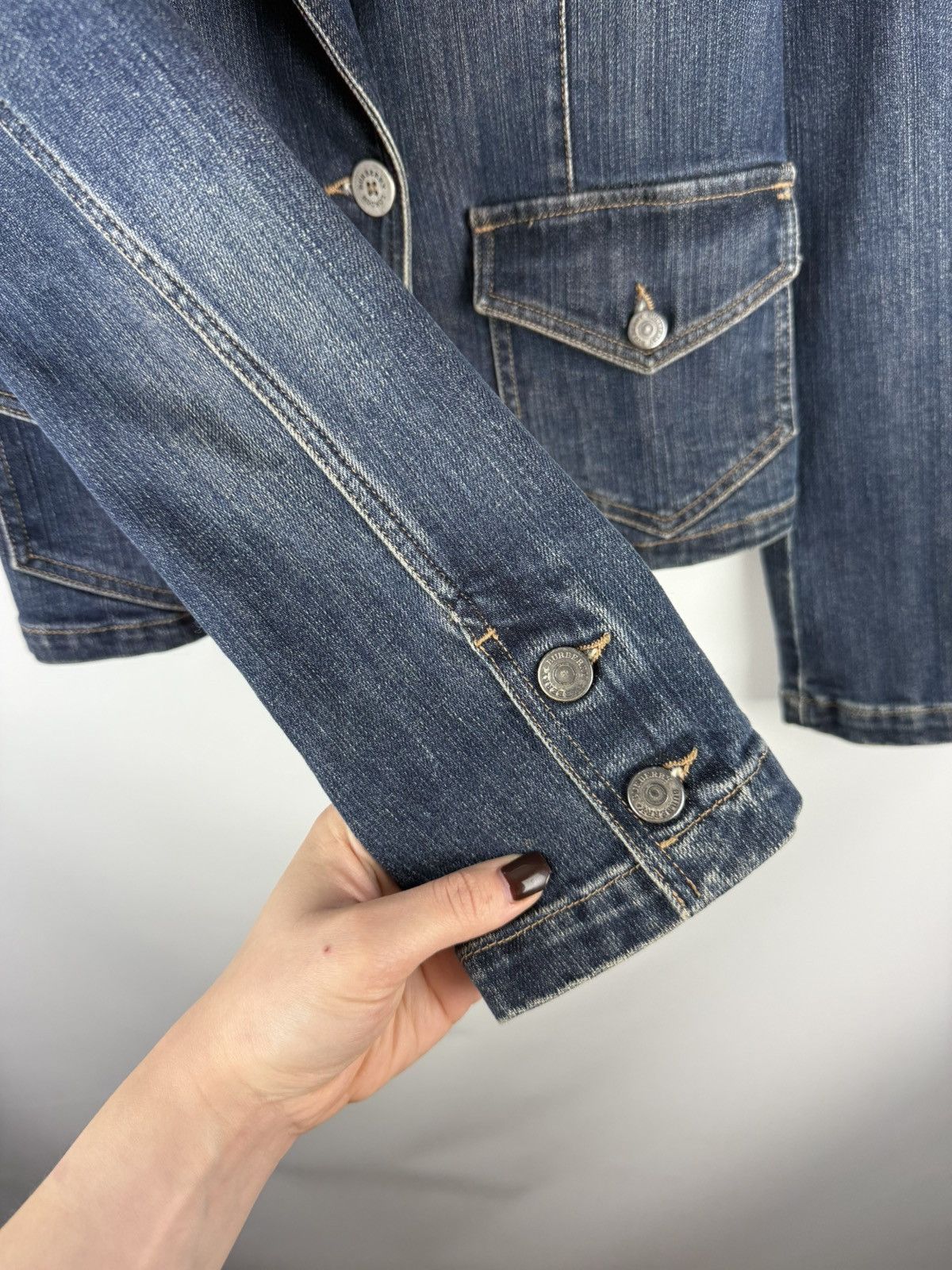 Burberry Burberry London Vintage Ladies Denim Blazer Jacket Size US 8 Size M / US 6-8 / IT 42-44 - 13 Thumbnail