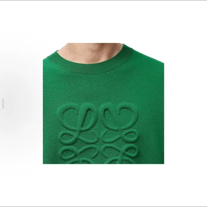 Loewe LOEWE Green embossed sweater Size S / US 4 / IT 40 - 6 Thumbnail
