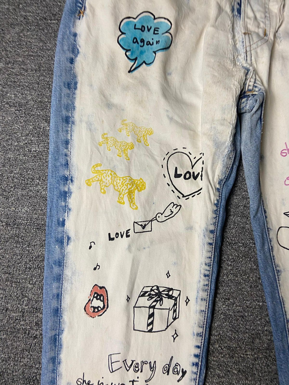 Japanese Brand Vintage RNA Pop Art Denim Jeans (165) Size US 33 - 11 Thumbnail
