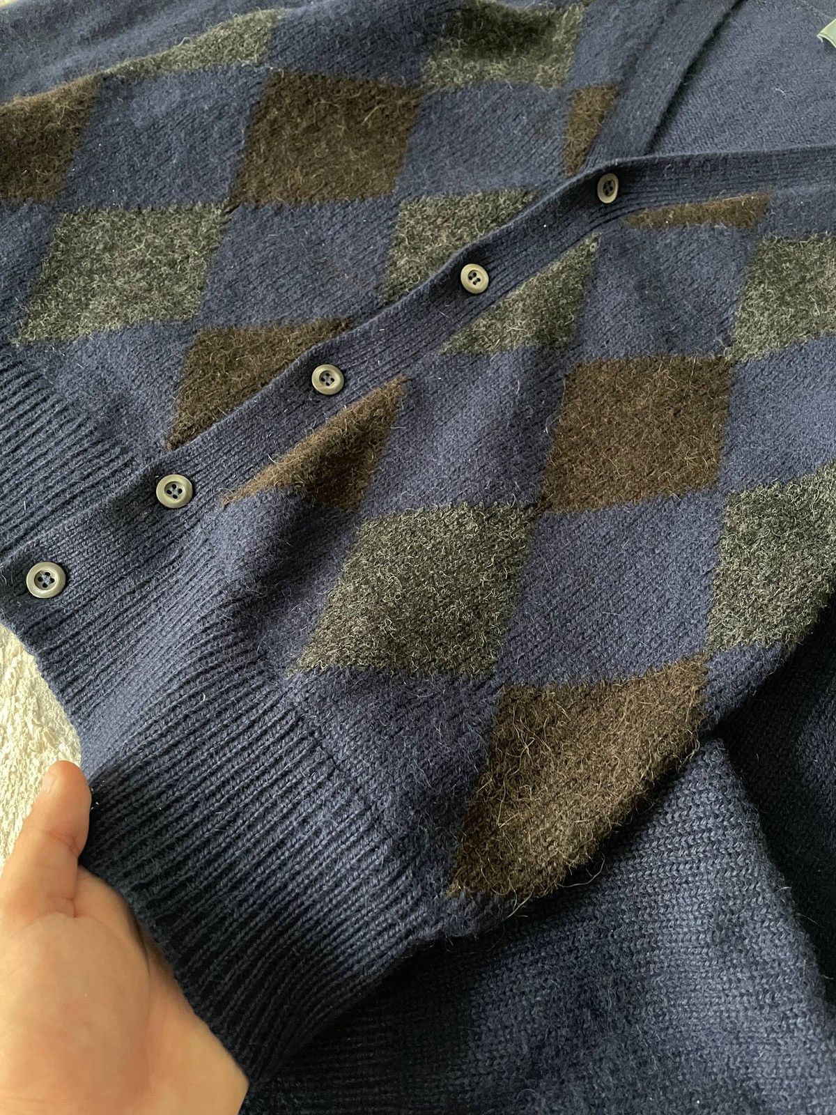 Prada Men's Alpaca Cardigan Prada,Fall/Winter 2013 Size US L / EU 52-54 / 3 - 3 Thumbnail