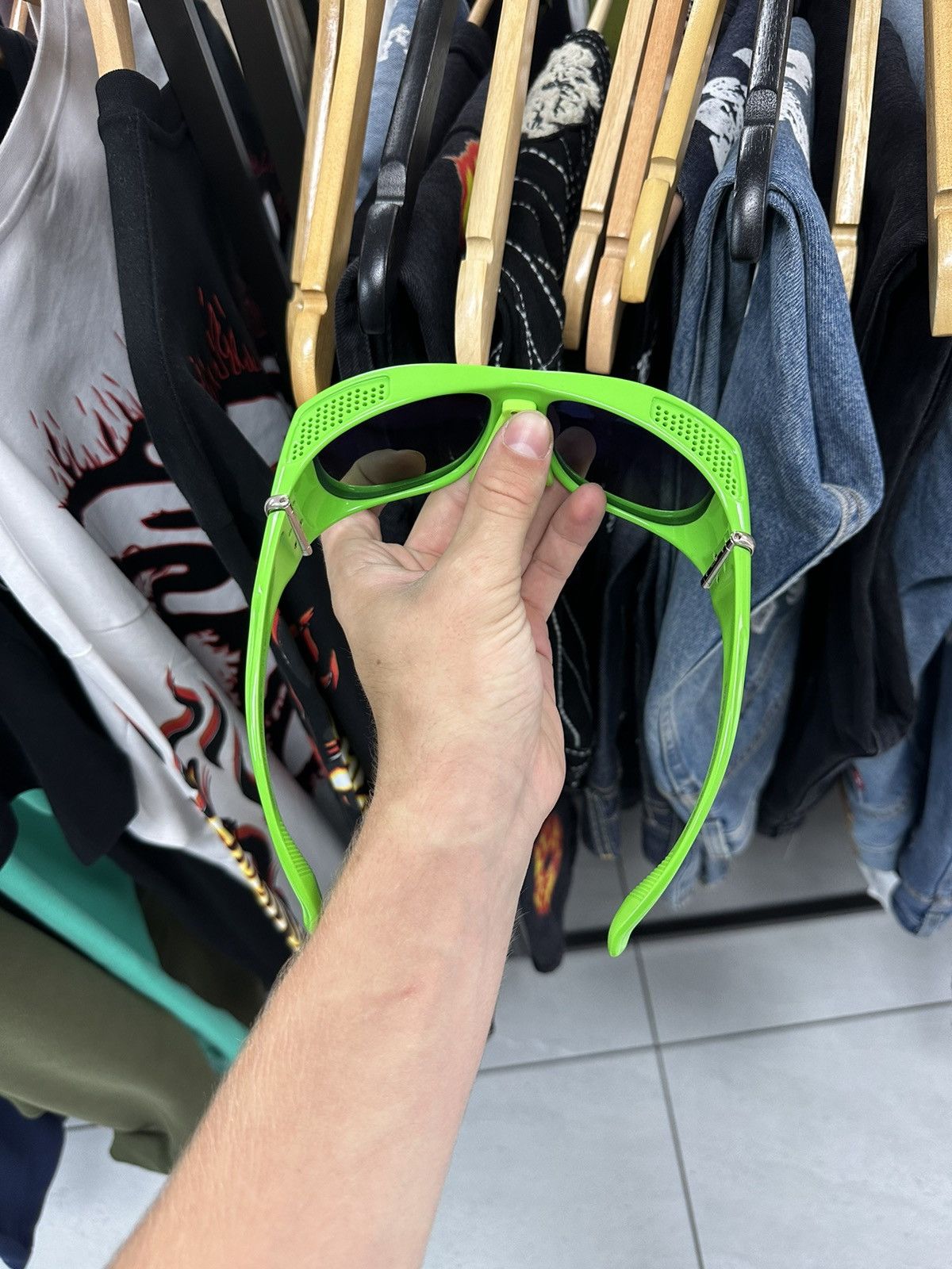 Chrome Hearts Chrome Hearts Neon Green Sunglasses Size ONE SIZE - 4 Thumbnail