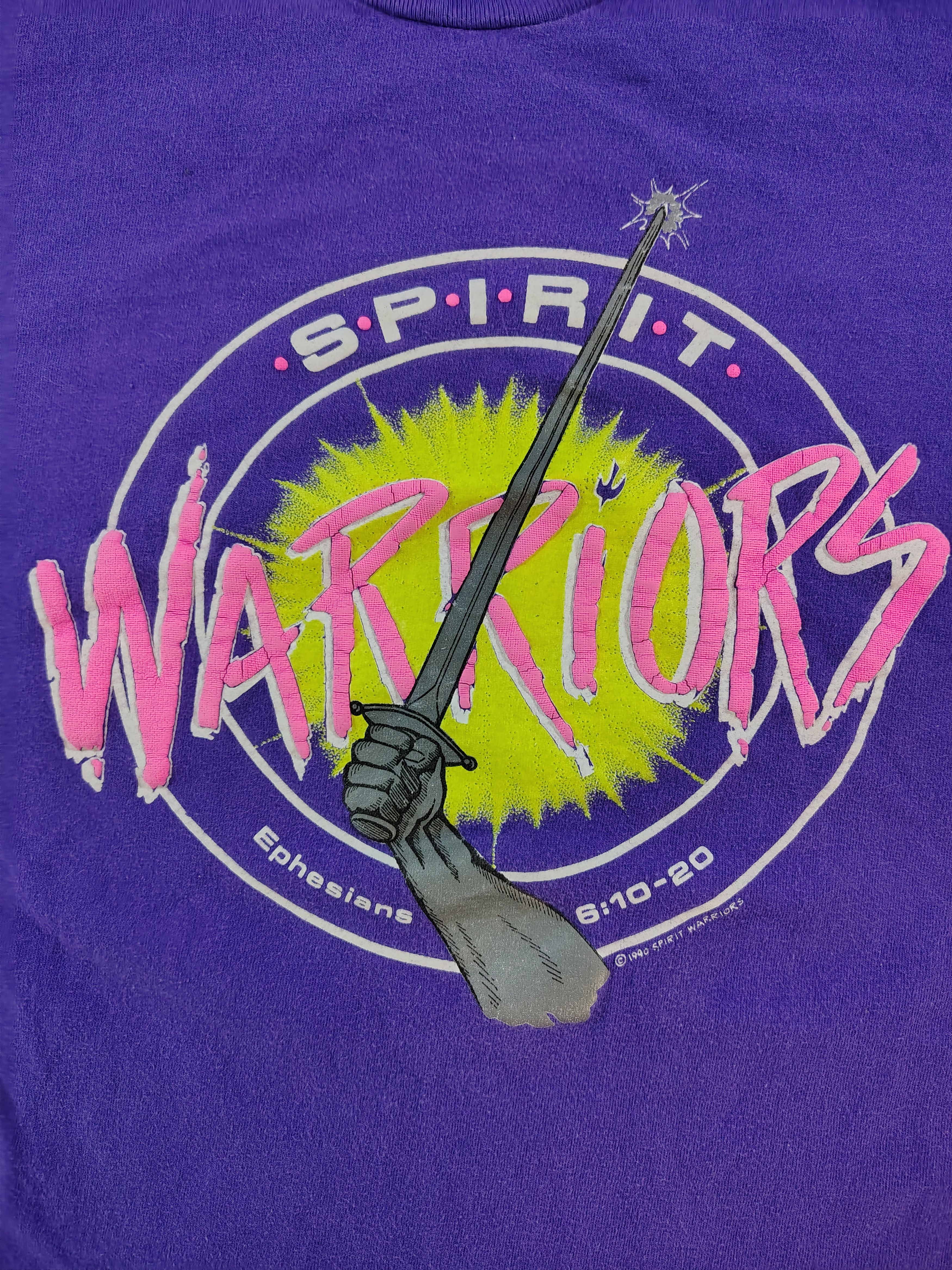 Hanes Men's XL Spirit Warriors Ephesians 6:10-6:20 T-Shirt Size US XL / EU 56 / 4 - 2 Thumbnail