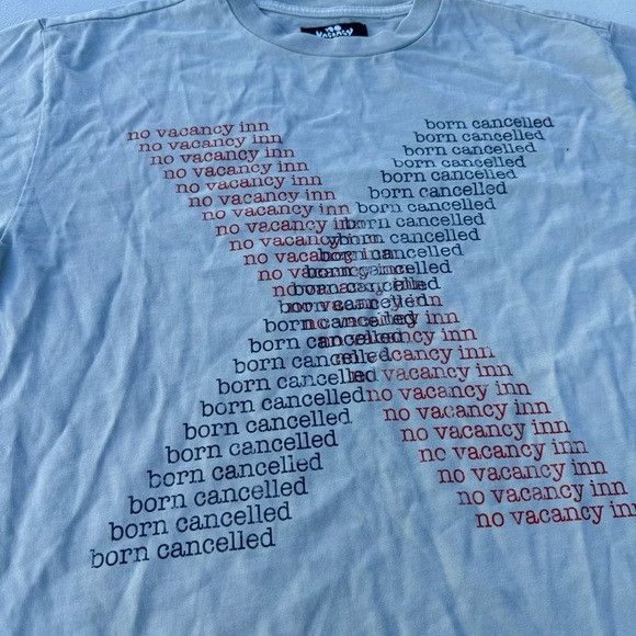 Designer × No Vacancy Inn NEW NO VACANCY INN BORN CANCELLED T-SHIRT SZ SMALL S Size US S / EU 44-46 / 1 - 3 Thumbnail