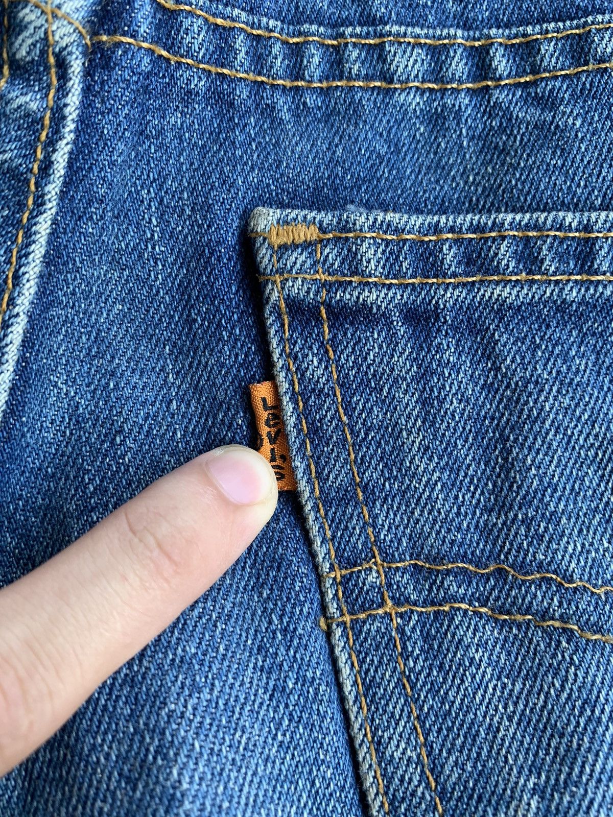 Tornado Mart VINTAGE FLARED LEVIS 646 BOOTCUT DISTRESSED DENIM Size US 32 / EU 48 - 10 Thumbnail