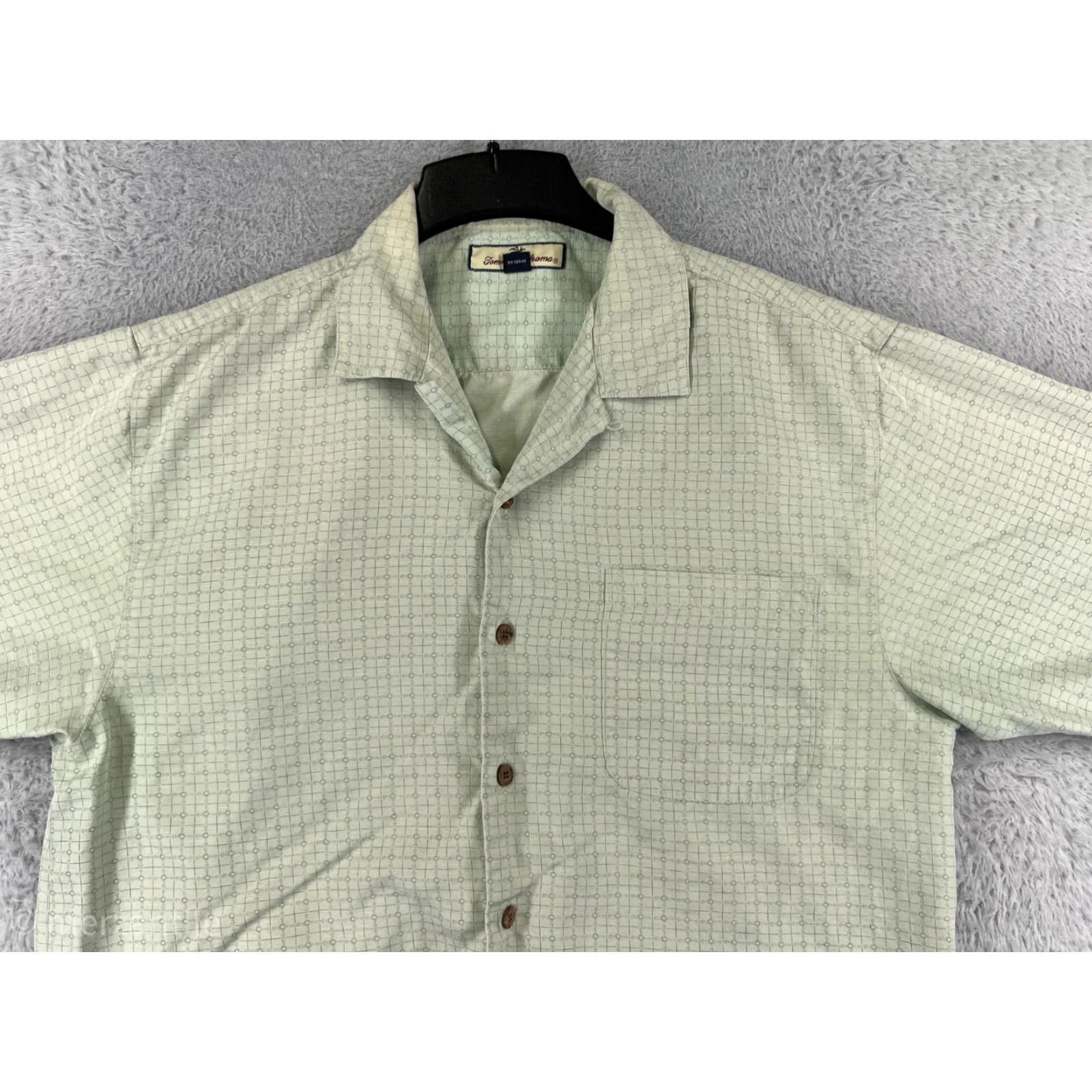 Tommy Bahama Tommy Bahama Shirt Men Large Green 100% Silk Button Up Hawaiian Pocket Vacation Size US L / EU 52-54 / 3 - 4 Thumbnail