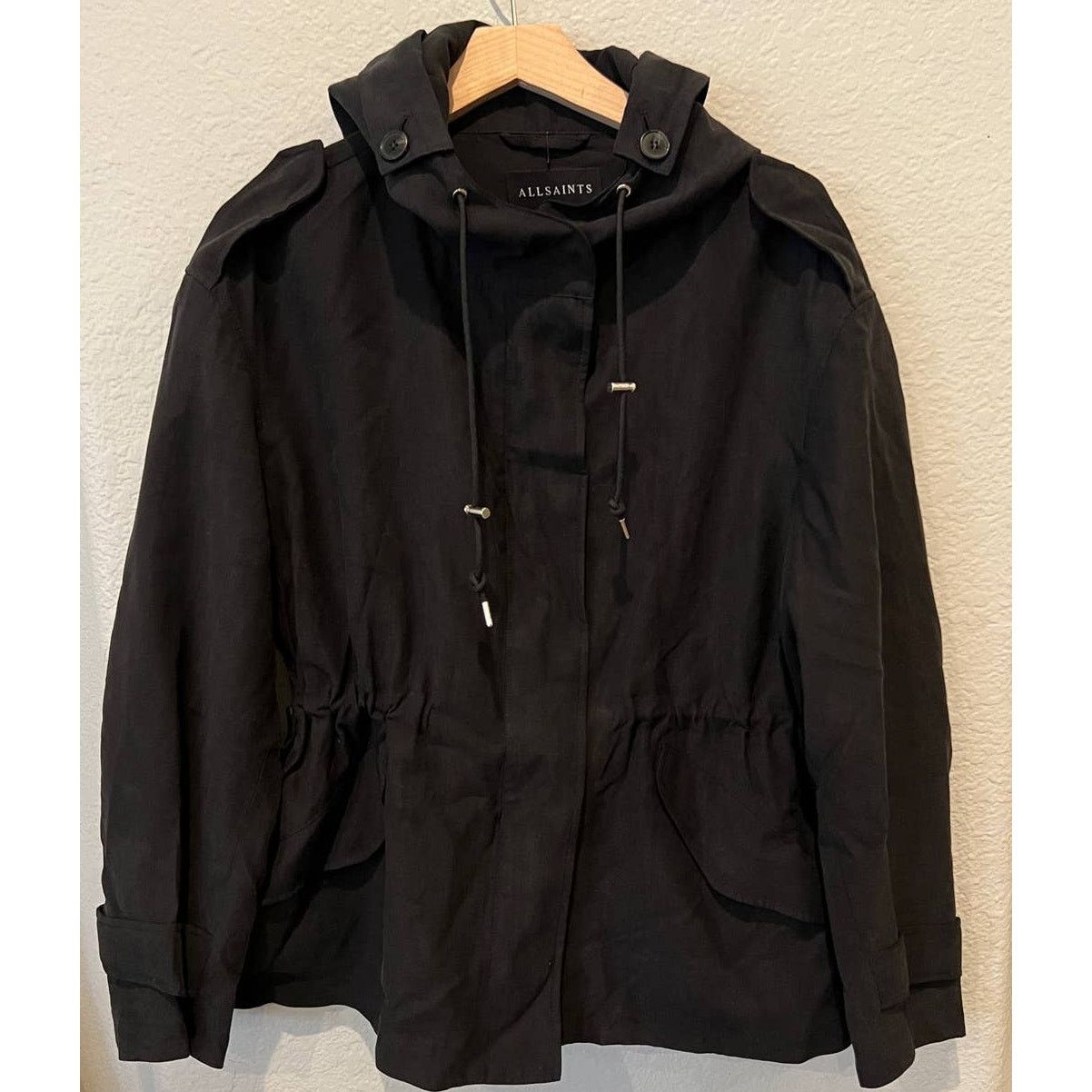 Allsaints ALLSAINTS Kelsie Nilba Hooded Jacket Size Small Size S / US 4 / IT 40 - 13 Thumbnail