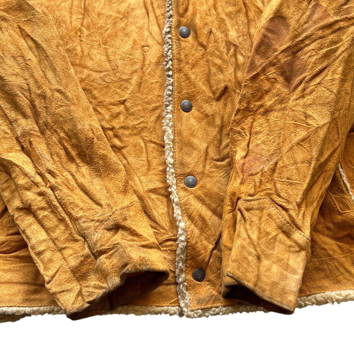Sugar Cane Vintage Sugar Canes Suede Shearling Leather Western Jacket Size US L / EU 52-54 / 3 - 12 Thumbnail