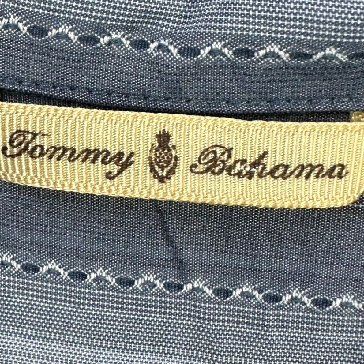 Tommy Bahama Tommy Bahama Shirt Button Up Mens Medium Gray Striped Short Sleeve 100% Silk Size US M / EU 48-50 / 2 - 4 Thumbnail
