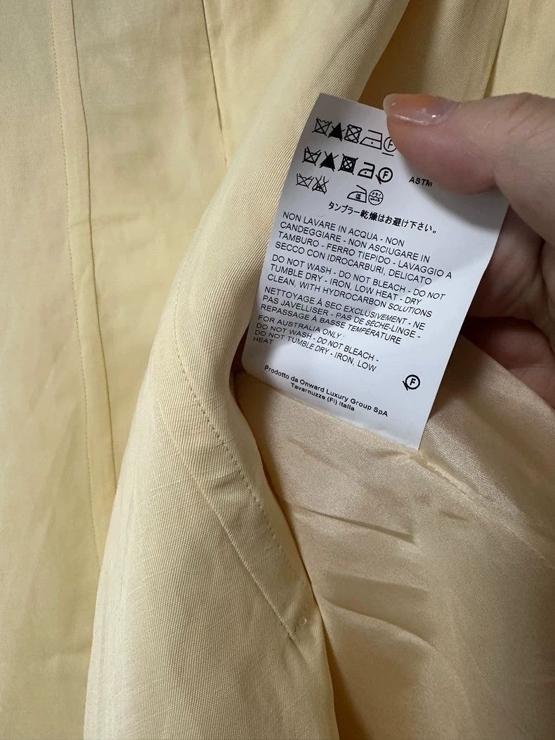 Jil Sander Jil Sander Light yellow twill skirt Size 42" / US 20 - 6 Thumbnail