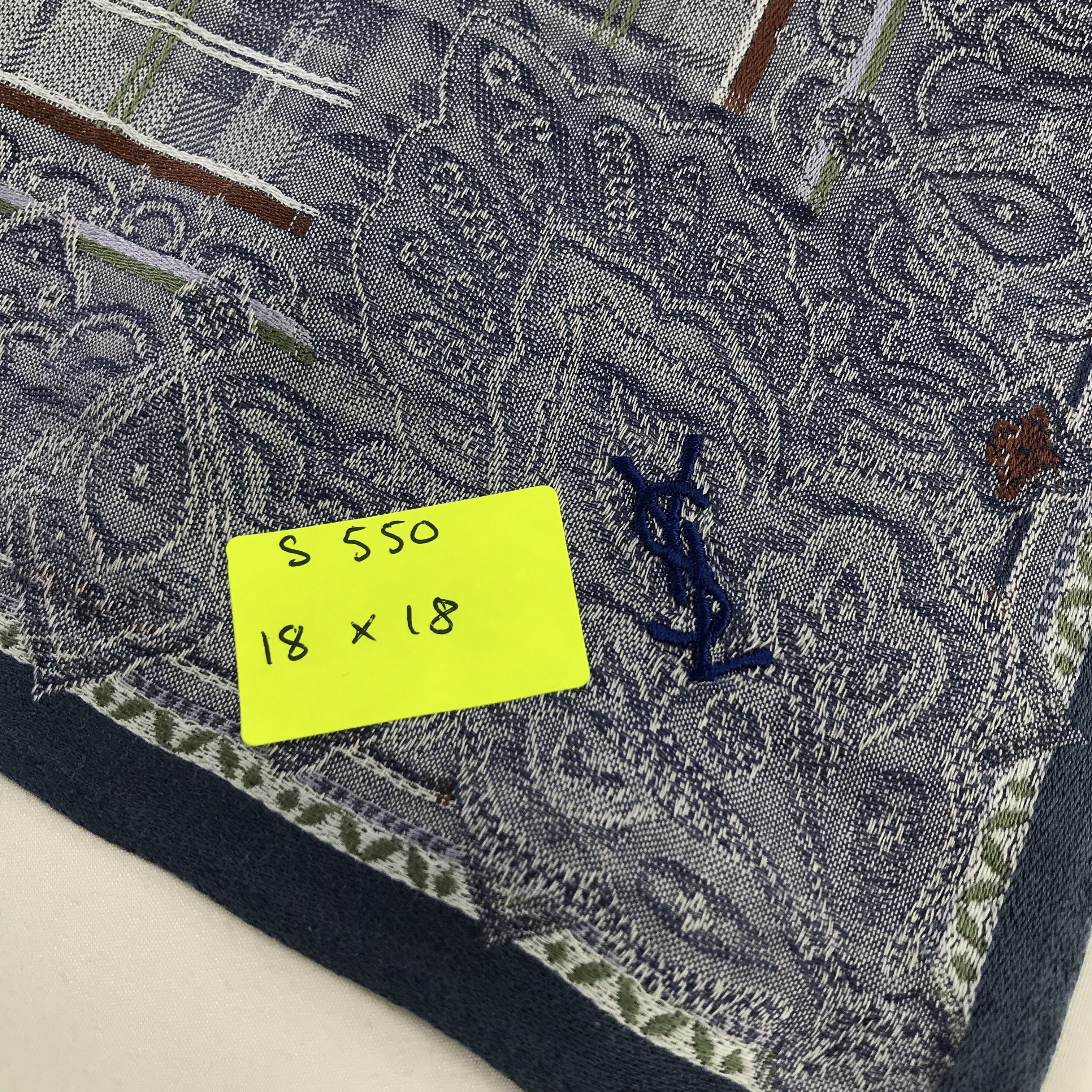 Vintage × Yves Saint Laurent Yves Saint Laurent Bandana / Handkerchief /Neckerchief -S550 Size ONE SIZE - 5 Thumbnail