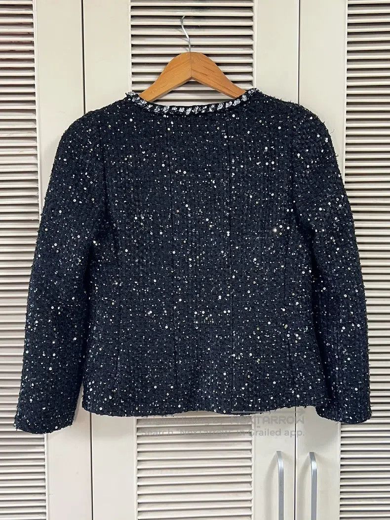 Chanel Chanel Black squinted jacket Size XXS / US 00 / IT 34 - 2 Thumbnail