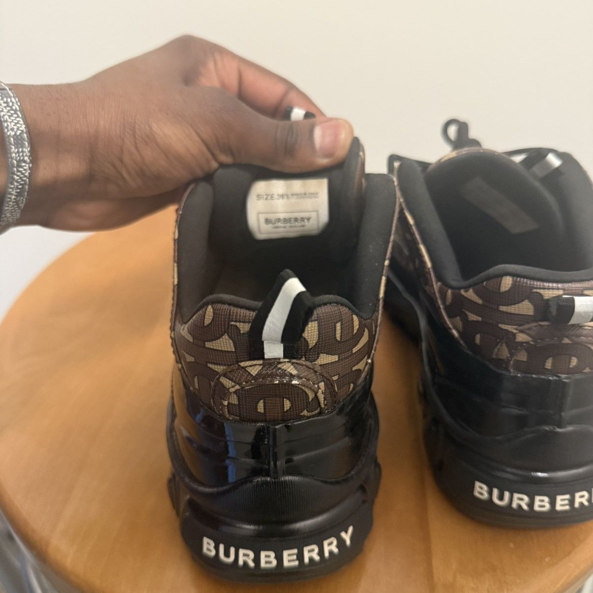 Burberry Burberry Arthur Mens Brown Leather Sneaker Size 7 Size US 7 / EU 40 - 11 Thumbnail