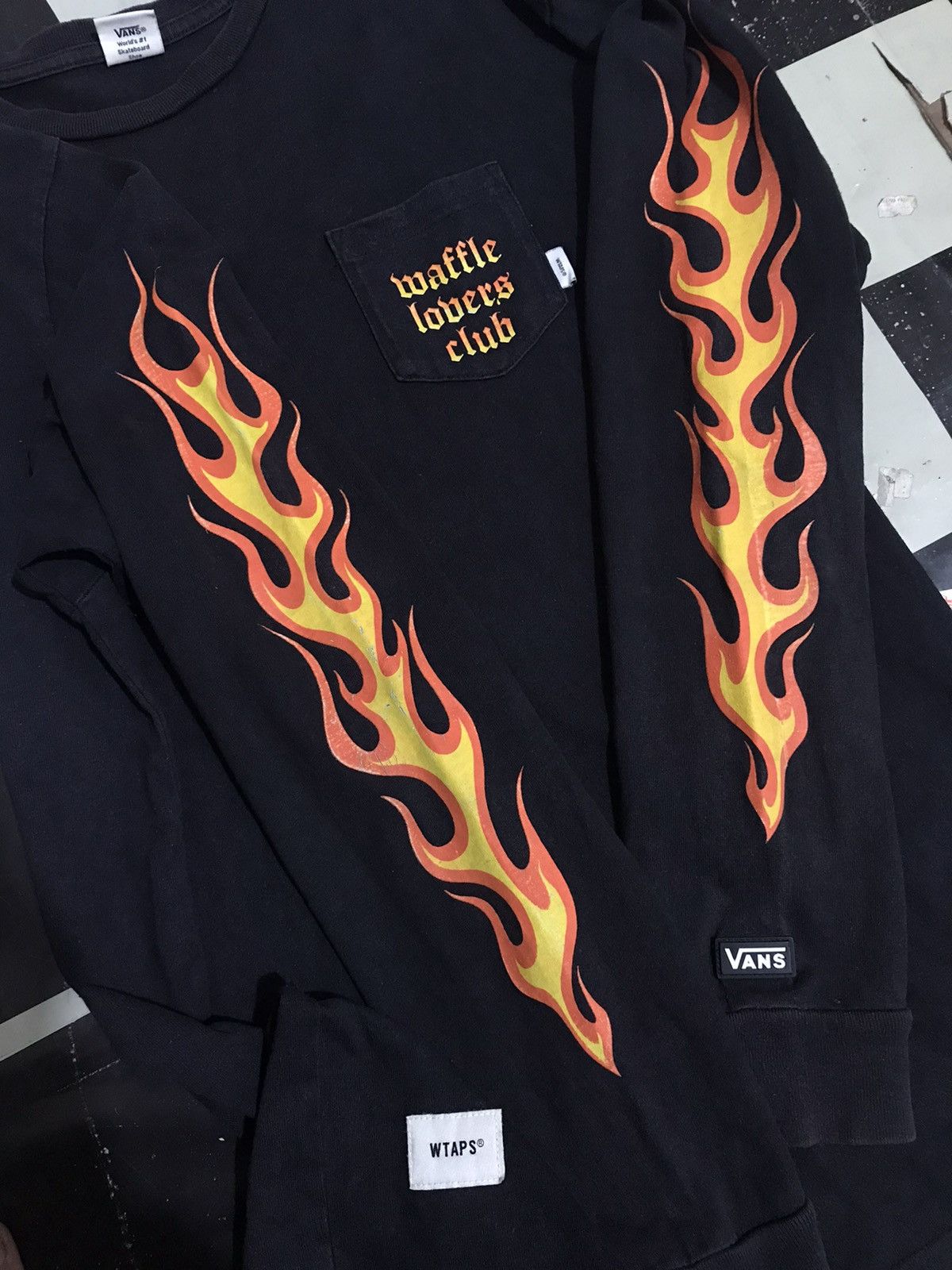 Vans × Wtaps Wtaps x Vans flame long sleeve tee Size US L / EU 52-54 / 3 - 3 Thumbnail