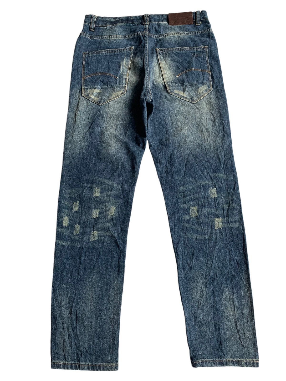 G-Star × Jean G-STAR RAW 3301 RARE DESIGN DISTRESSED DENIM Size US 33 - 4 Thumbnail