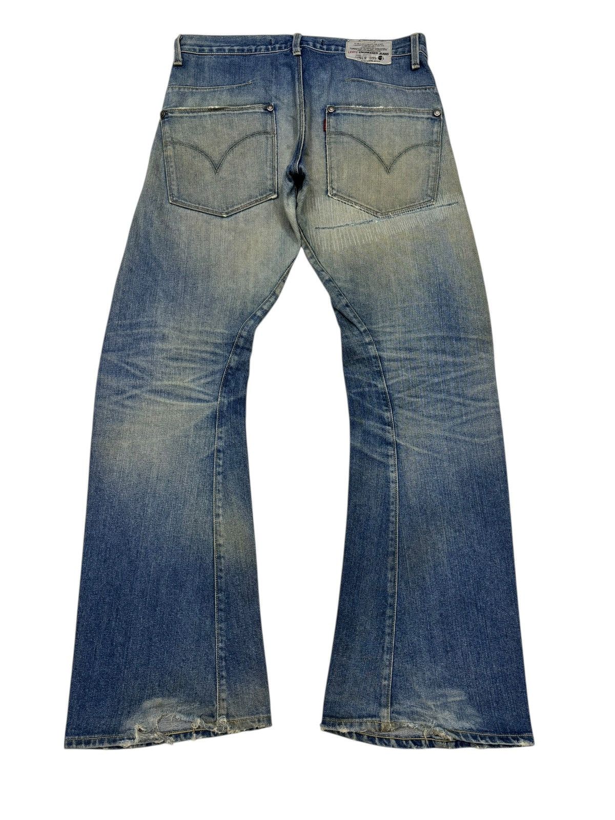 Engineered Garments × Levi's Levis Engineered 1999 Flare Twist Rusty Flared Jeans Size US 33 - 2 Thumbnail