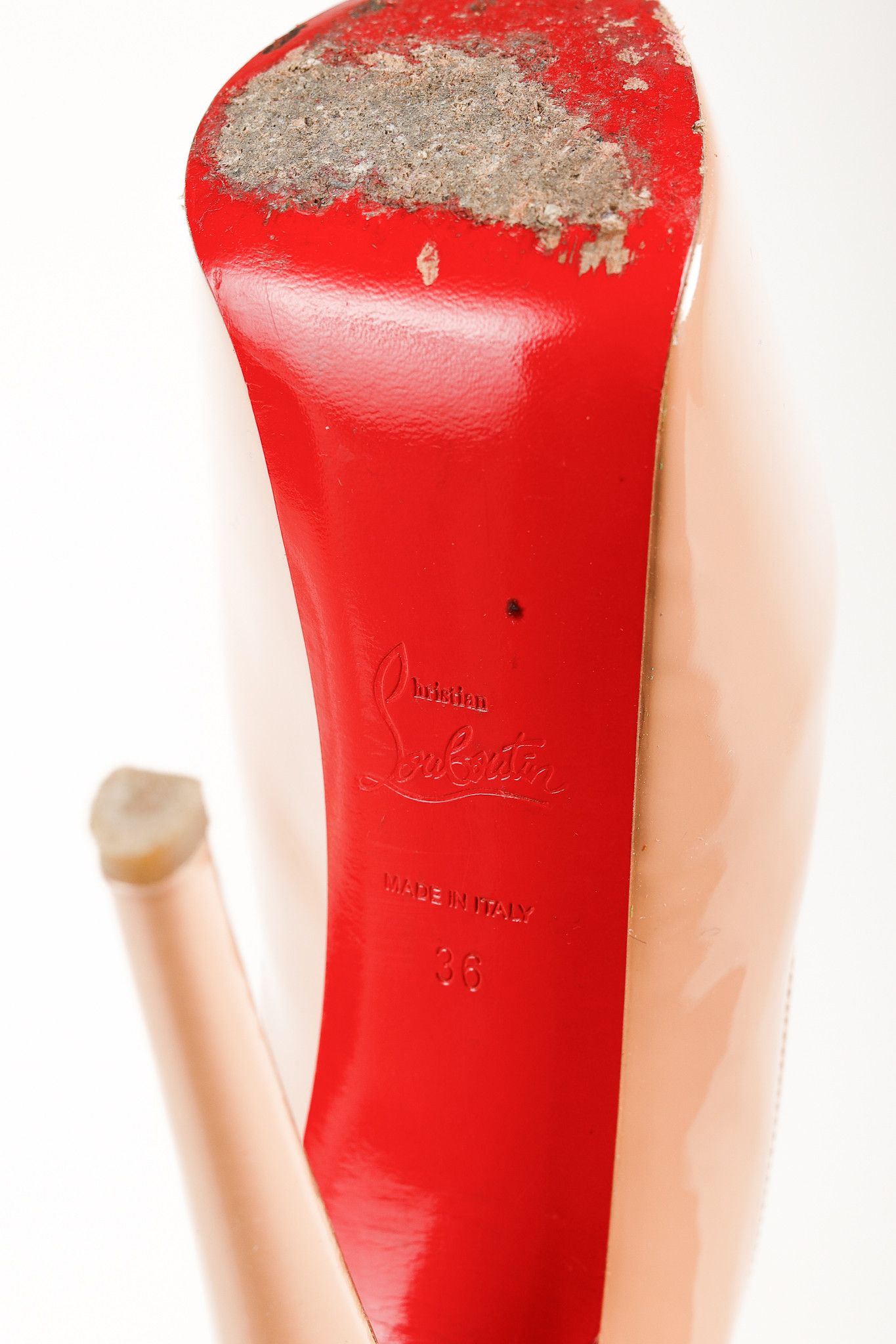 Christian Louboutin Christian Louboutin Patent Daffodile Peep Toe 160 Pumps Size US 5.5 / IT 35.5 - 5 Thumbnail