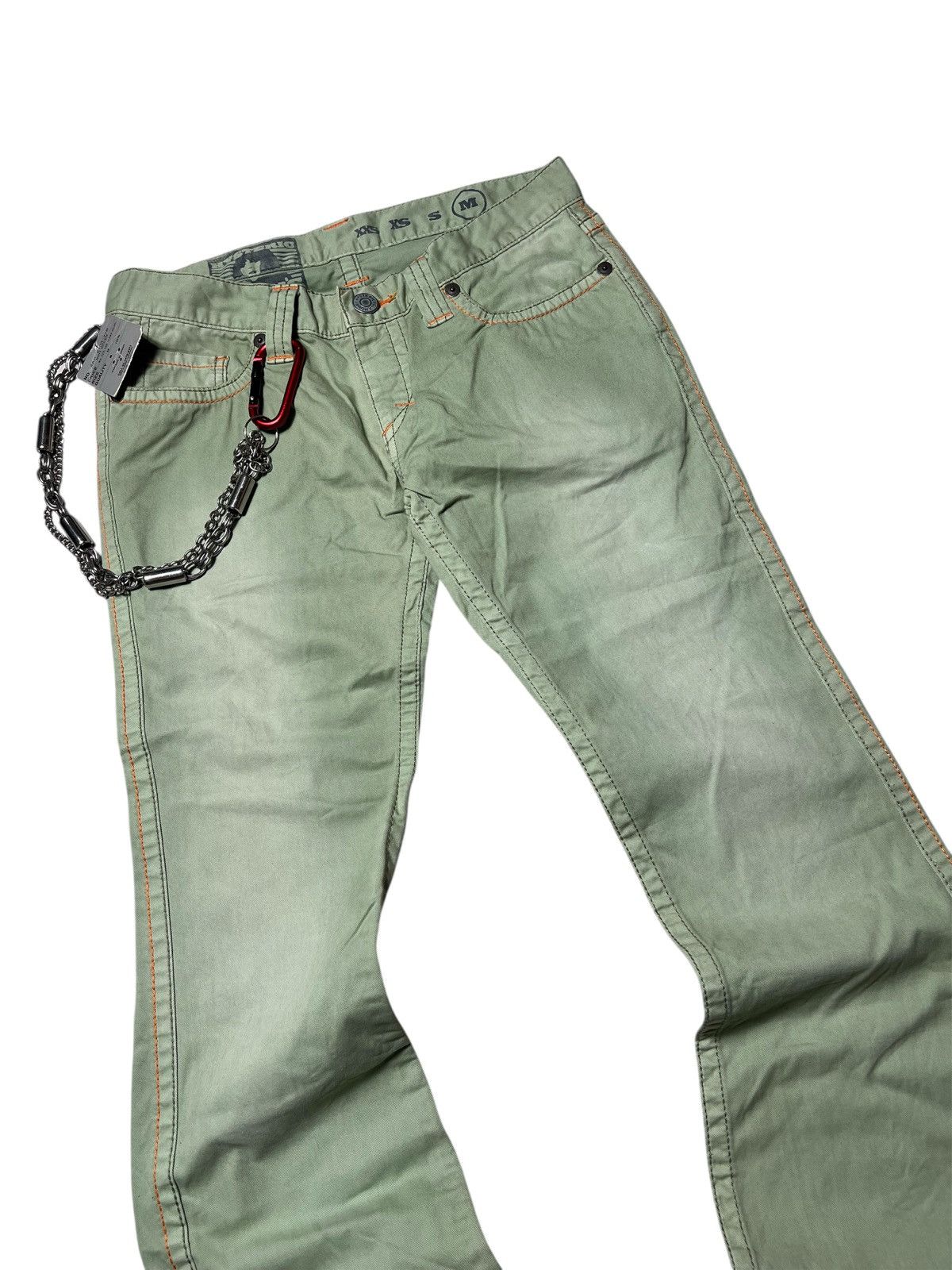 Hysteric Glamour Hysteric Glamour Button Washed Clawn Mark Flared Pants Size US 30 / EU 46 - 3 Thumbnail