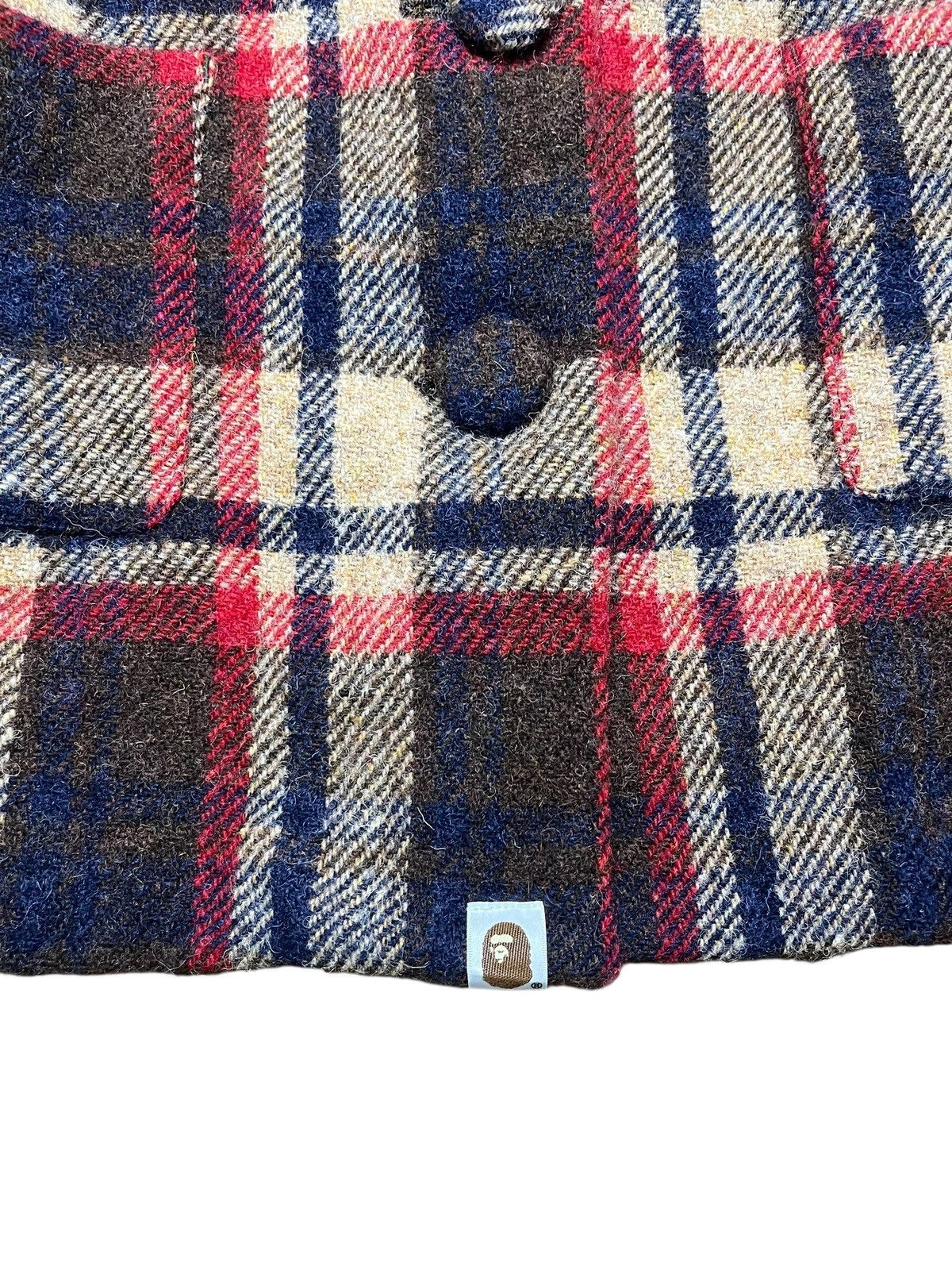 Bape BAPE x Harris Tweed Plaid Wool Coat Made in Japan Size S / US 4 / IT 40 - 5 Thumbnail