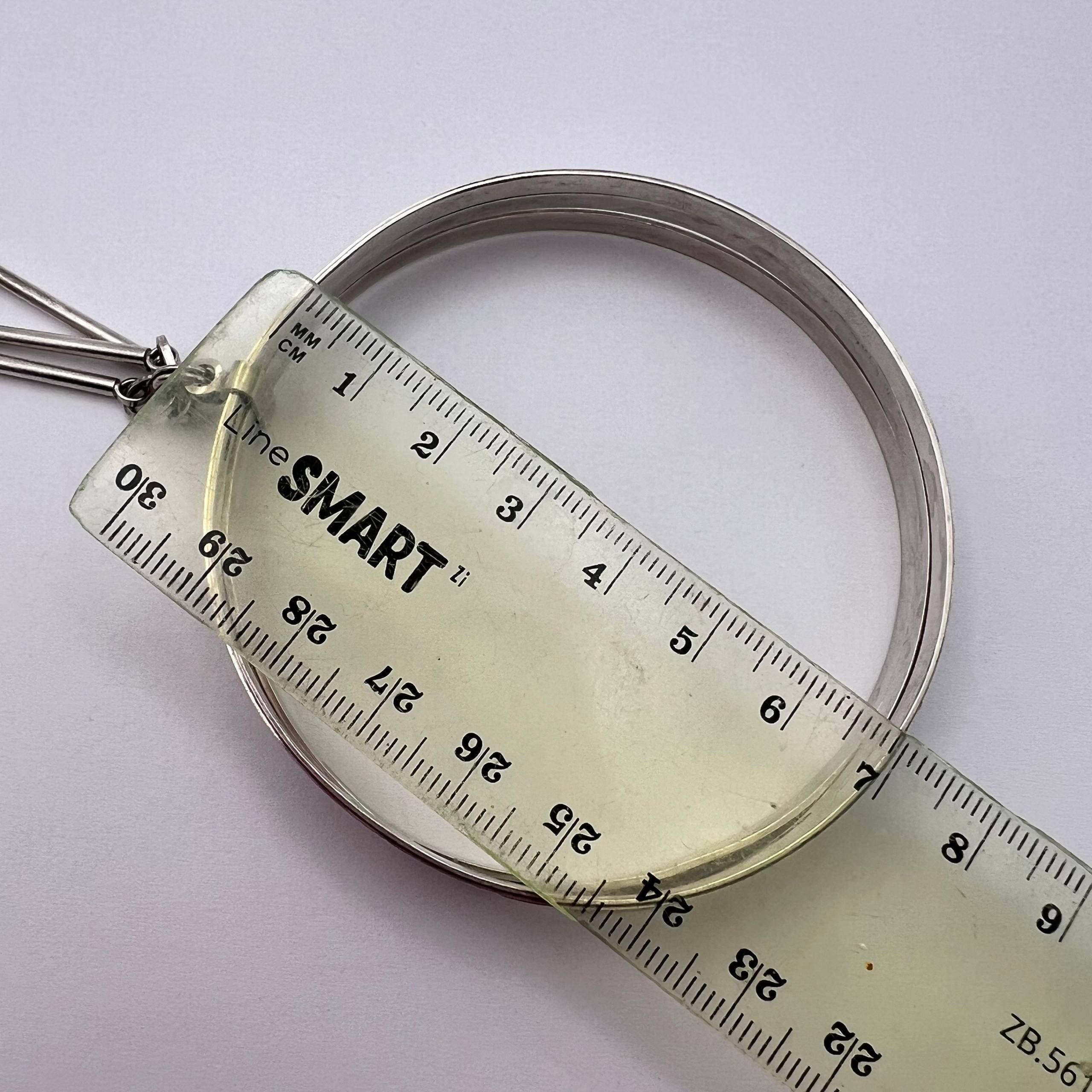 Vintage Vintage 800 Silver Triple Band Bracelet Circle Matchstick Size ONE SIZE - 7 Thumbnail