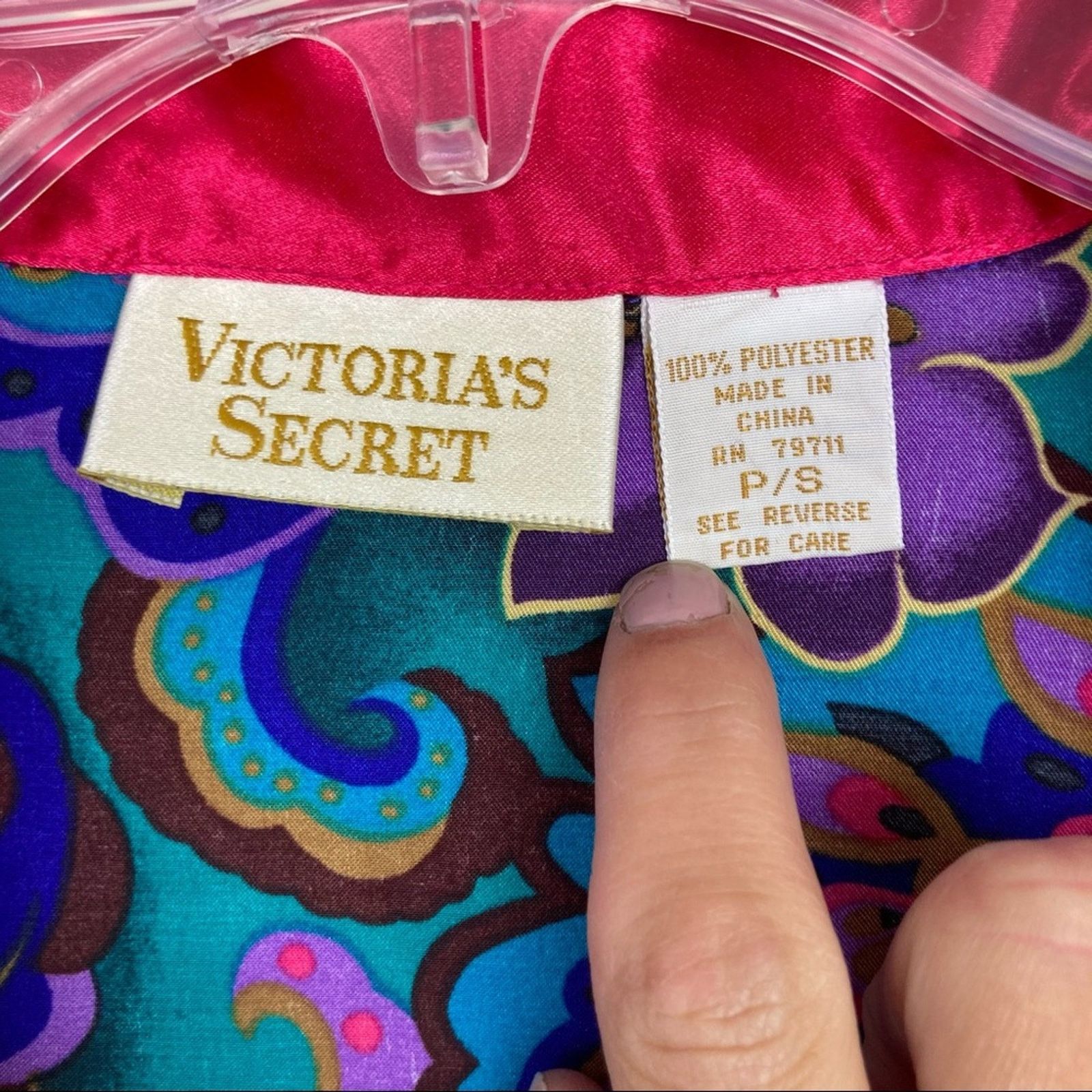 Victoria's Secret Vintage Gold Label Victoria's Secret Purple Floral Top Sz S Size S / US 4 / IT 40 - 2 Thumbnail