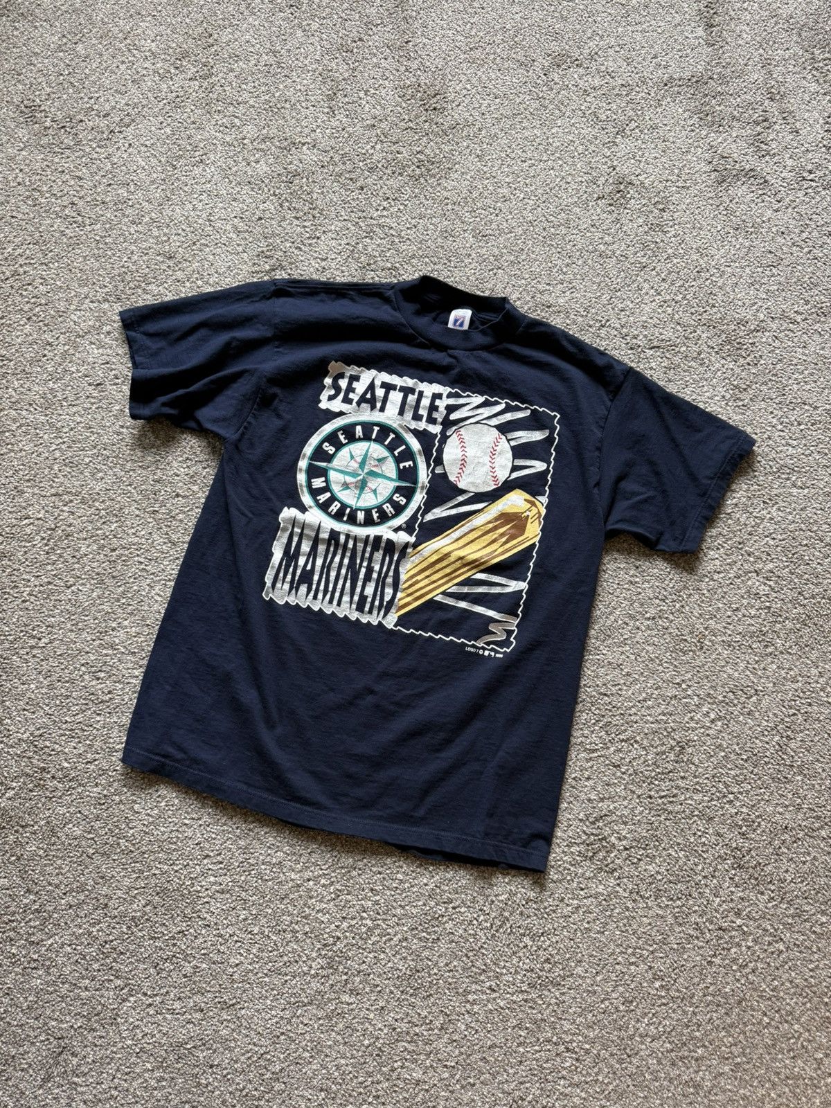 MLB Vintage 1996 Seattle Mariners Logo 7 T-Shirt MLB Made in USA Size US XL / EU 56 / 4 - 1 Thumbnail