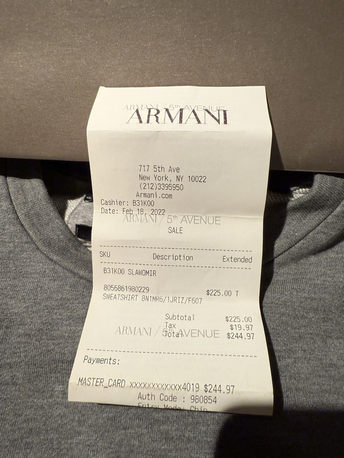 Armani ARMANI SWEATER Size US M / EU 48-50 / 2 - 4 Thumbnail