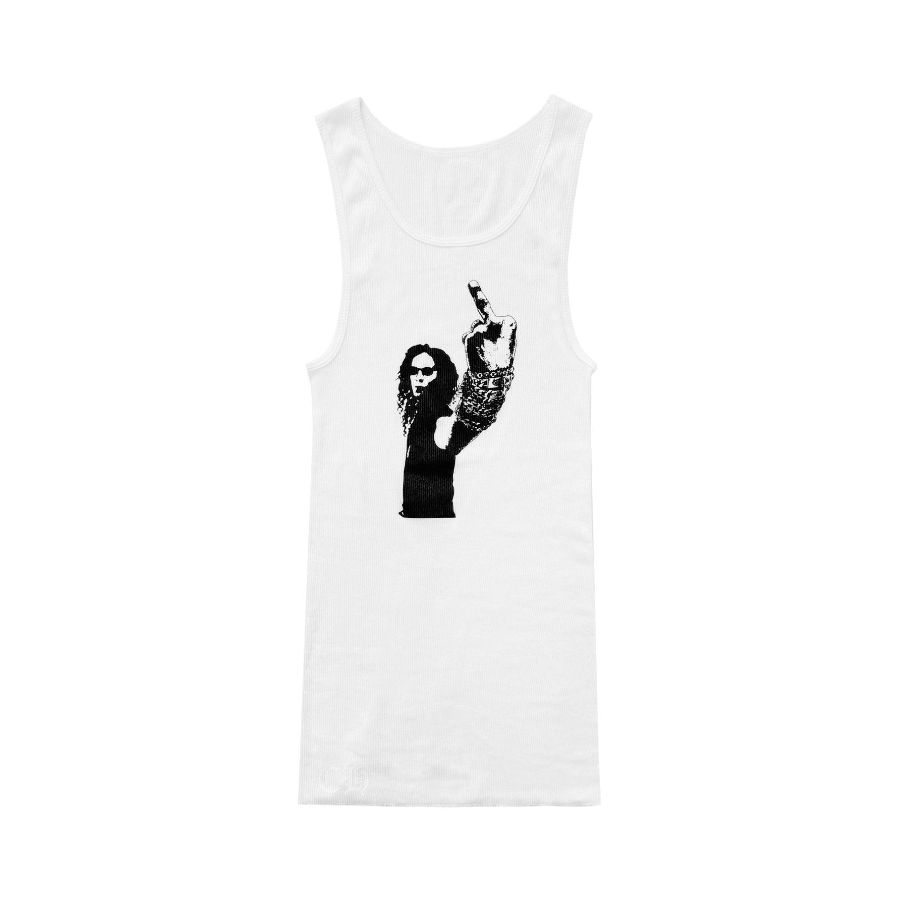 Chrome Hearts Chrome Hearts Middle Finger Graphic Tank Top Size L / US 10 / IT 46 - 1 Thumbnail