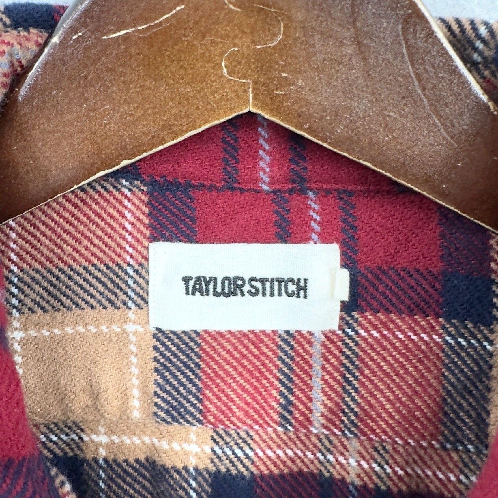 Taylor Stitch Taylor Stitch Shirt Small S Red Plaid Flannel Cotton Button-Up Vintage-esque Preppy 90s Boyfriend Style Mens Size US S / EU 44-46 / 1 - 5 Thumbnail
