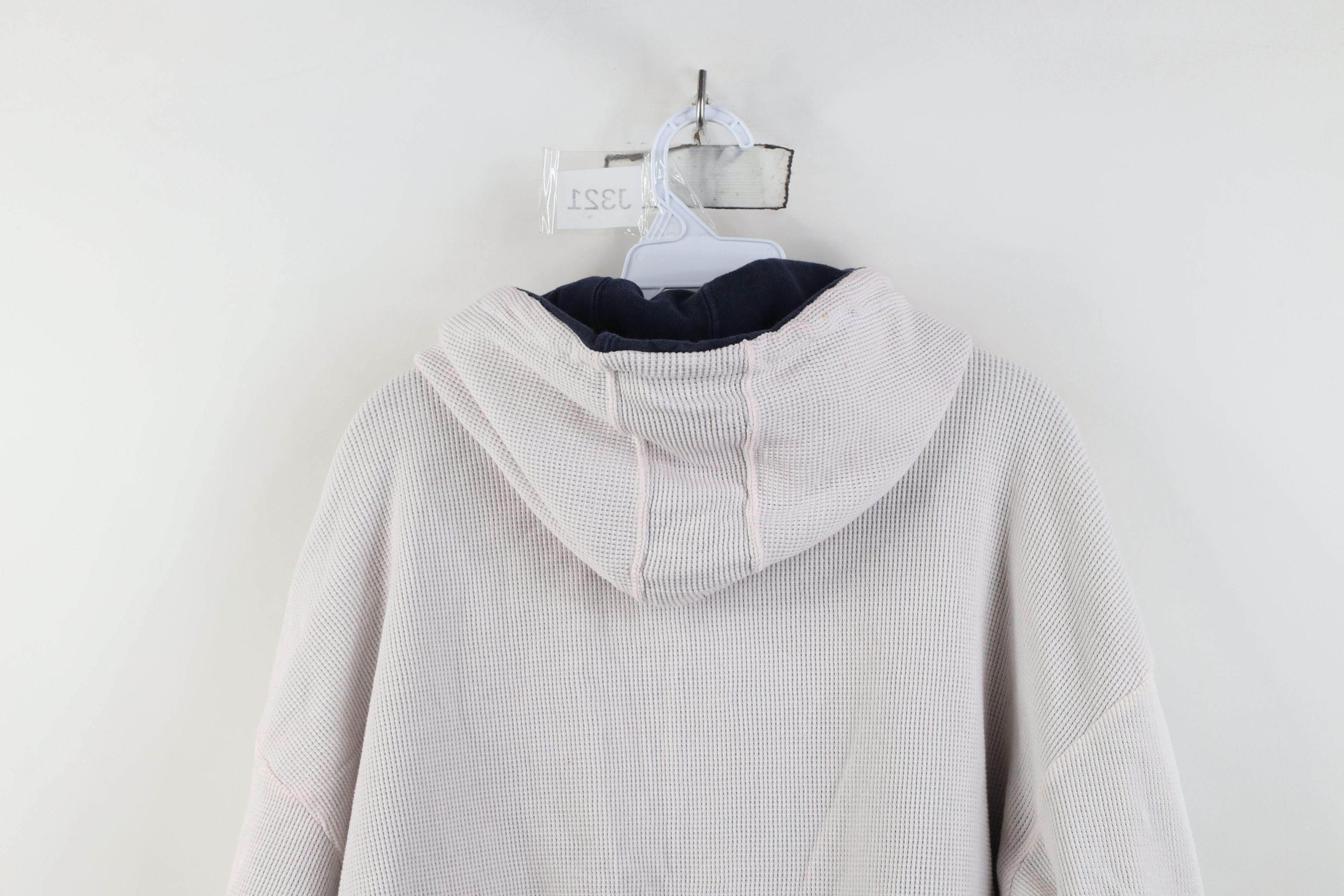 Vintage Vintage 90s Y2K Streetwear Reversible Knit Blank Hoodie Size US XL / EU 56 / 4 - 15 Thumbnail