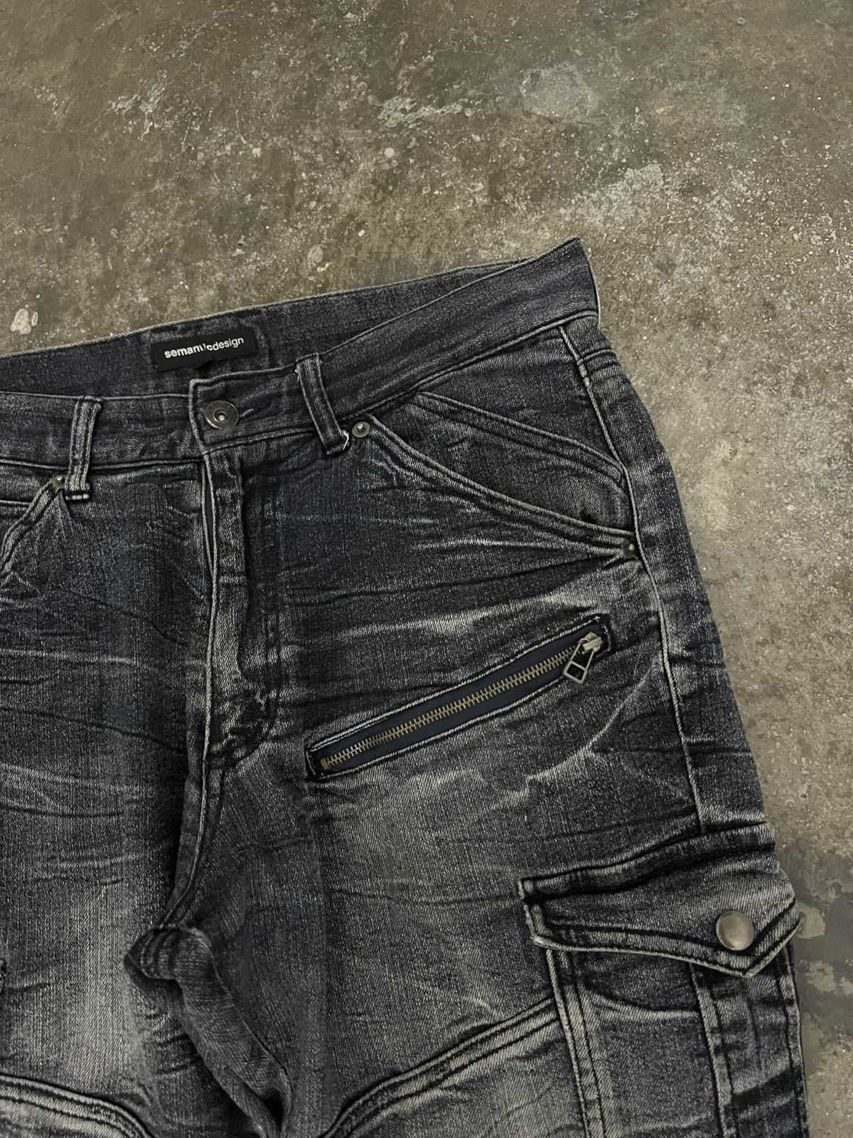 Japanese Brand 💥Semantic Design Distressed Jean Size US 30 / EU 46 - 8 Thumbnail