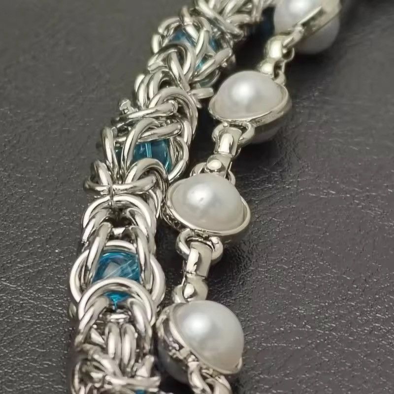 Jewelry 2 Layer Natural Echo Pearled Wallet Chain Size ONE SIZE - 2 Thumbnail