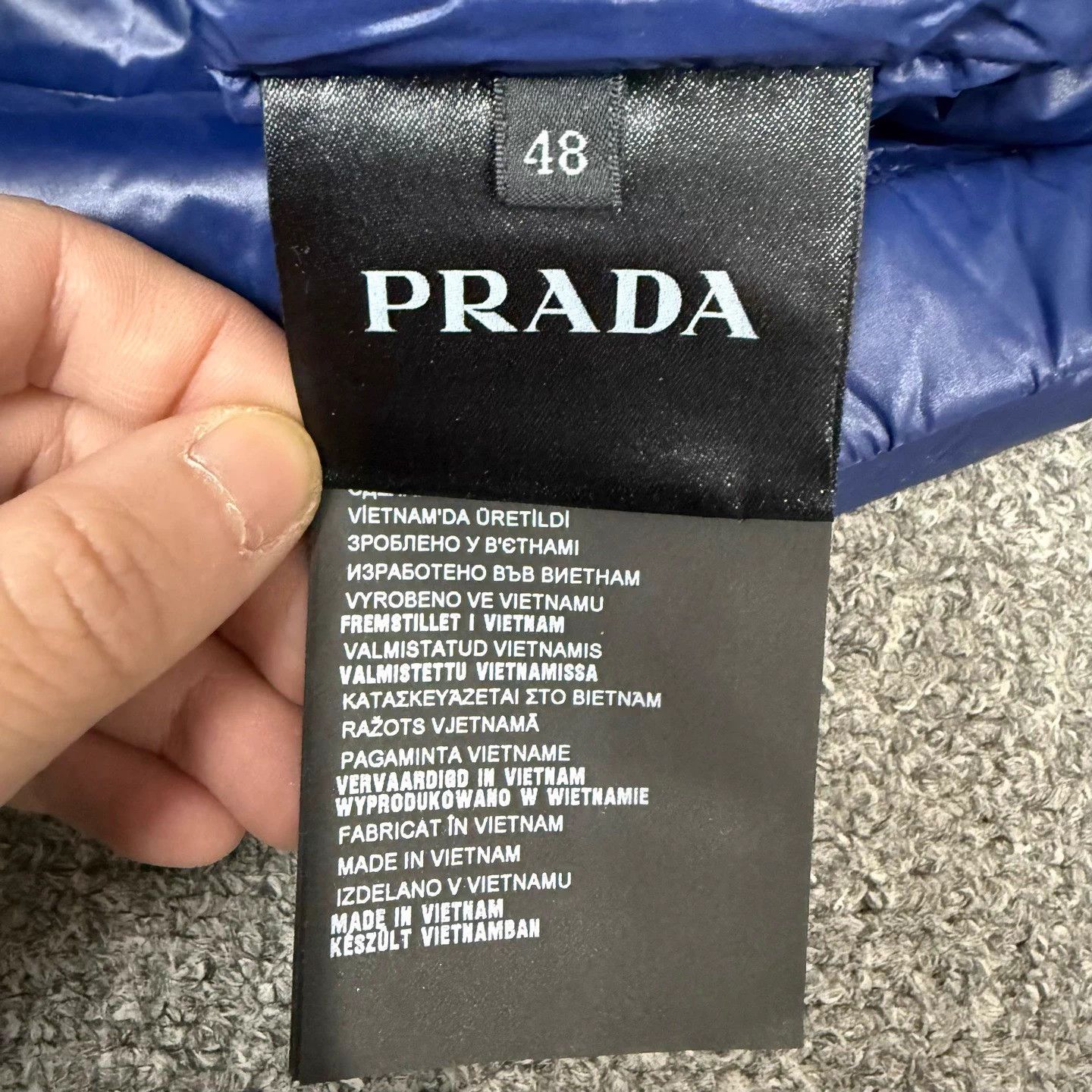 Prada Prada blue down vest with metal triangle logo NWT 48 Size US M / EU 48-50 / 2 - 4 Thumbnail