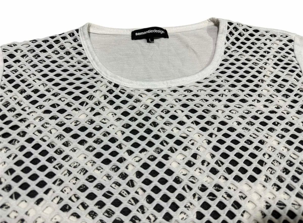 semanticdesign 🔥Y2K Semantic Design Zipper Bondage Mesh Double Layer Shirt Size US L / EU 52-54 / 3 - 7 Thumbnail