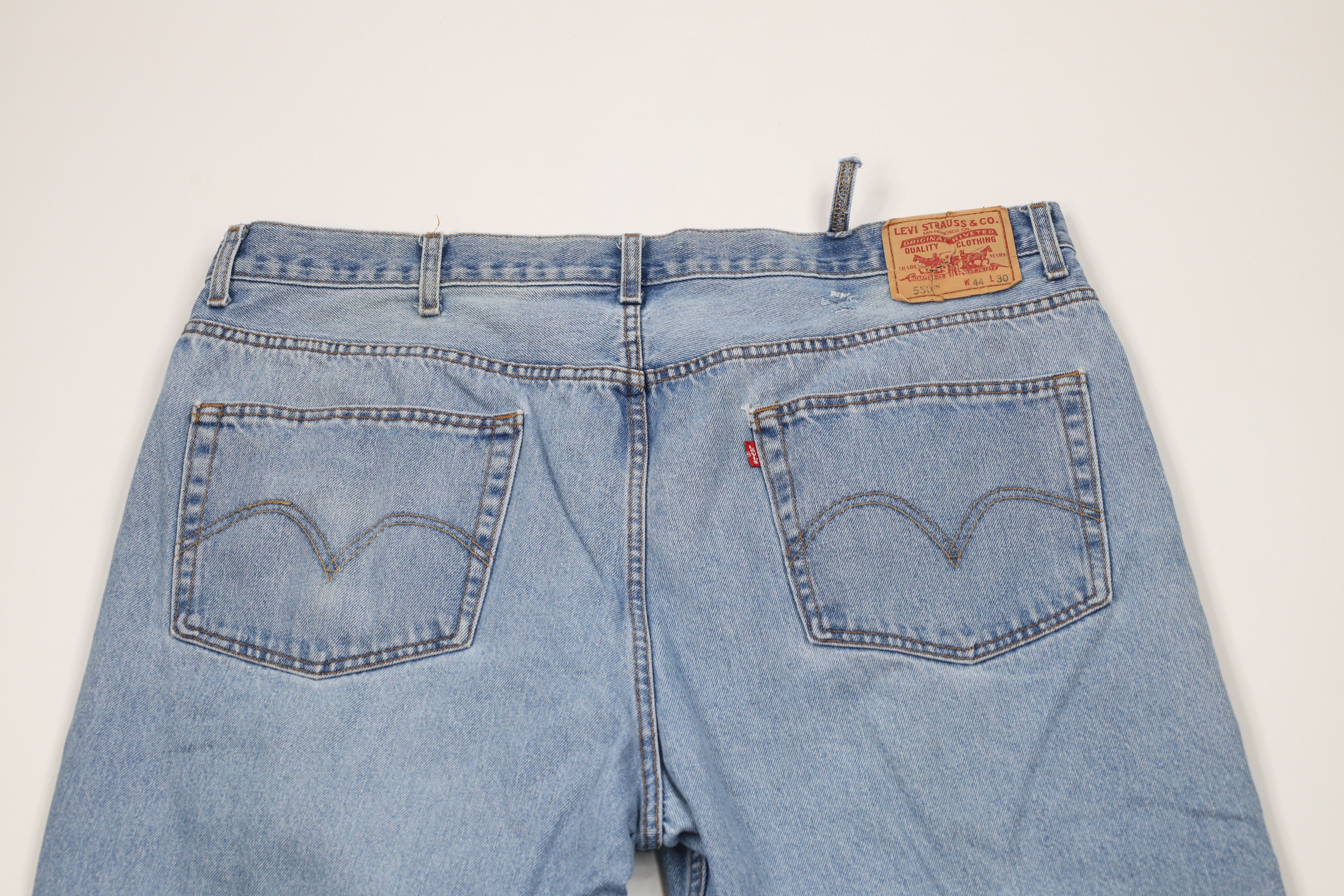 Levi's × Vintage Vintage Y2K 2004 Levis 550 Relaxed Fit Denim Jeans Blue Size US 44 / EU 60 - 13 Thumbnail