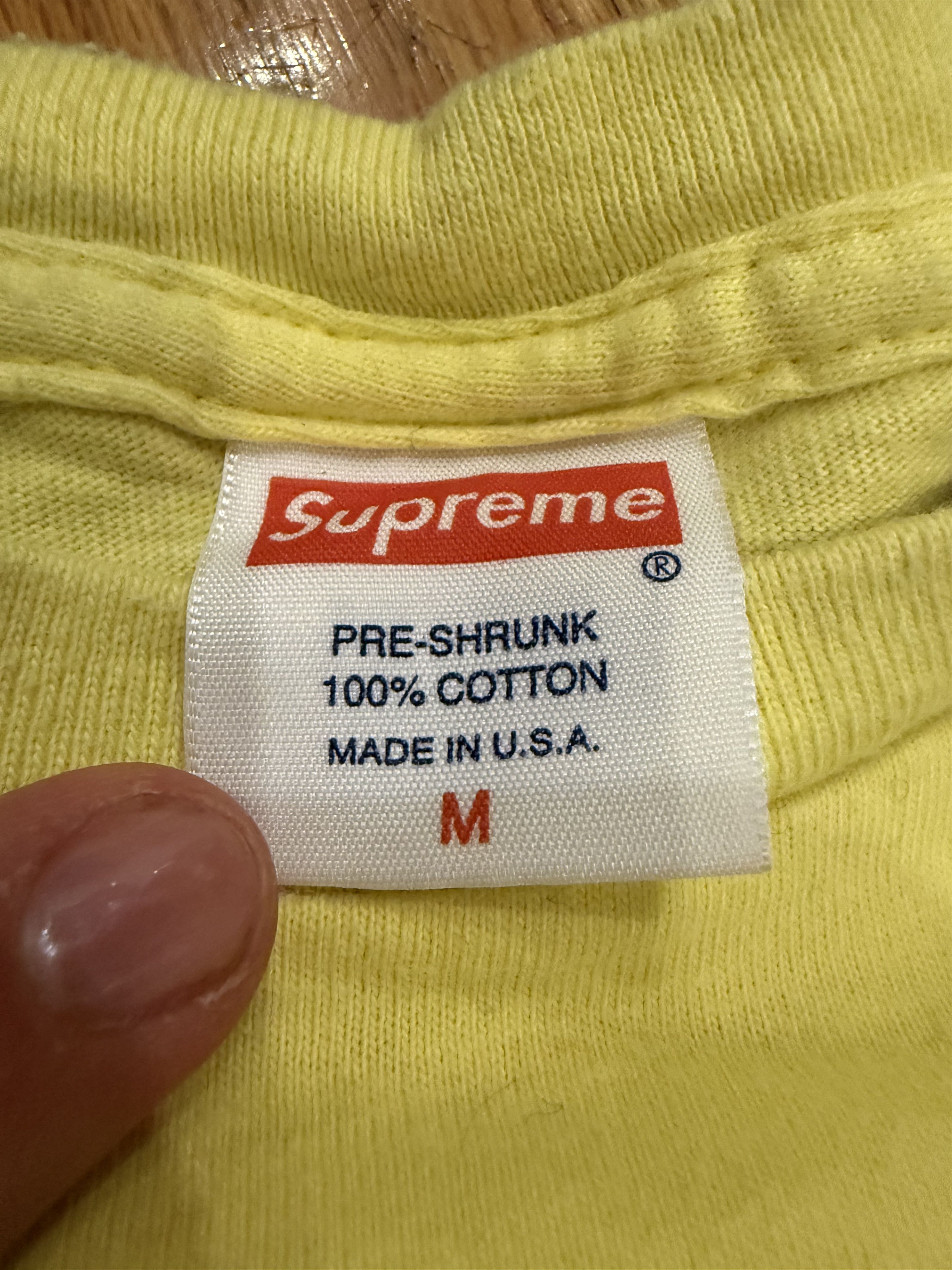 Supreme Supreme Kate Moss Photo Tee Yellow FW12 Size US M / EU 48-50 / 2 - 5 Thumbnail