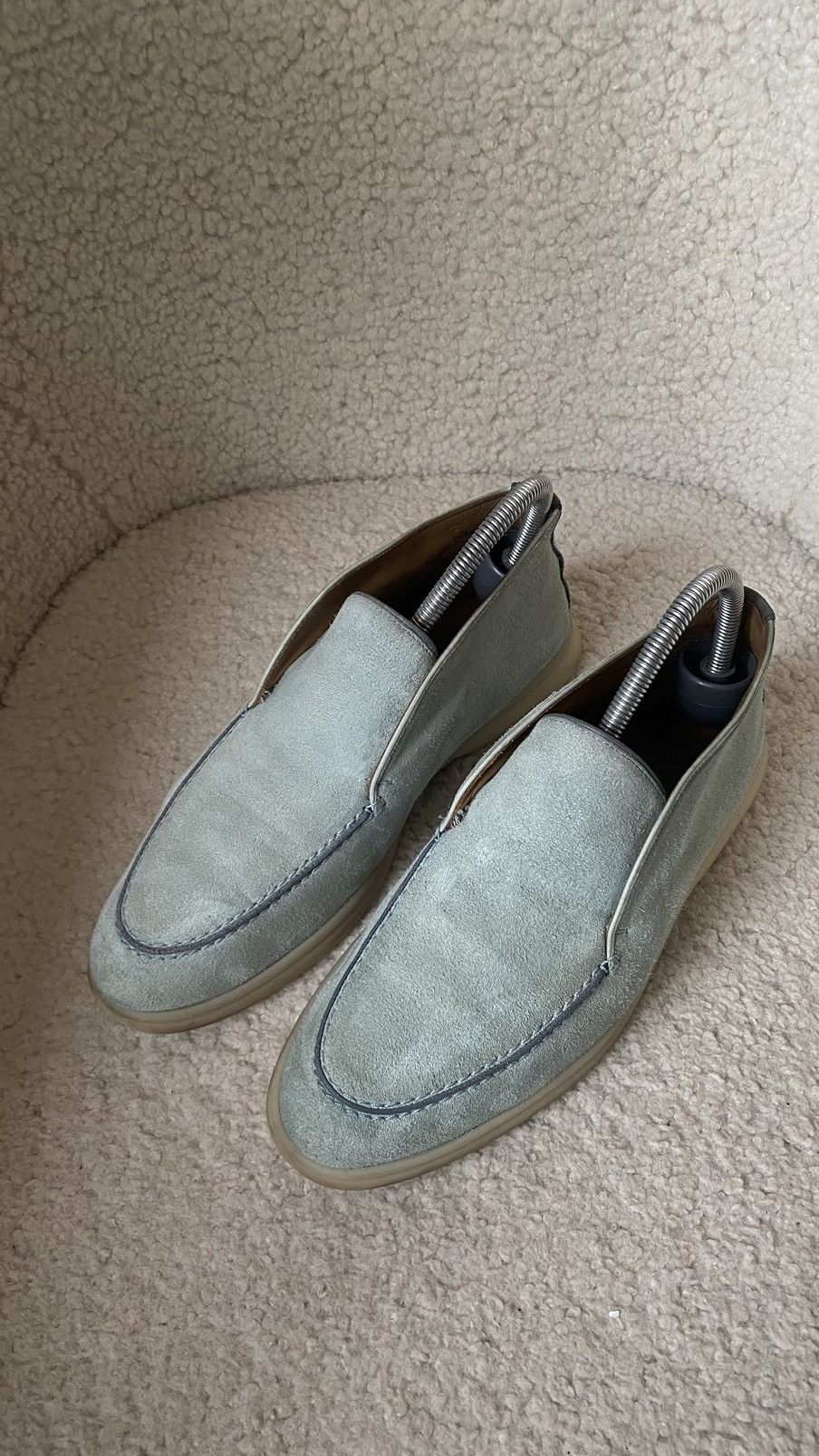 Loro Piana Loro Piana loafer suede blue shoes size 38 Size US 8 / IT 38 - 2 Thumbnail