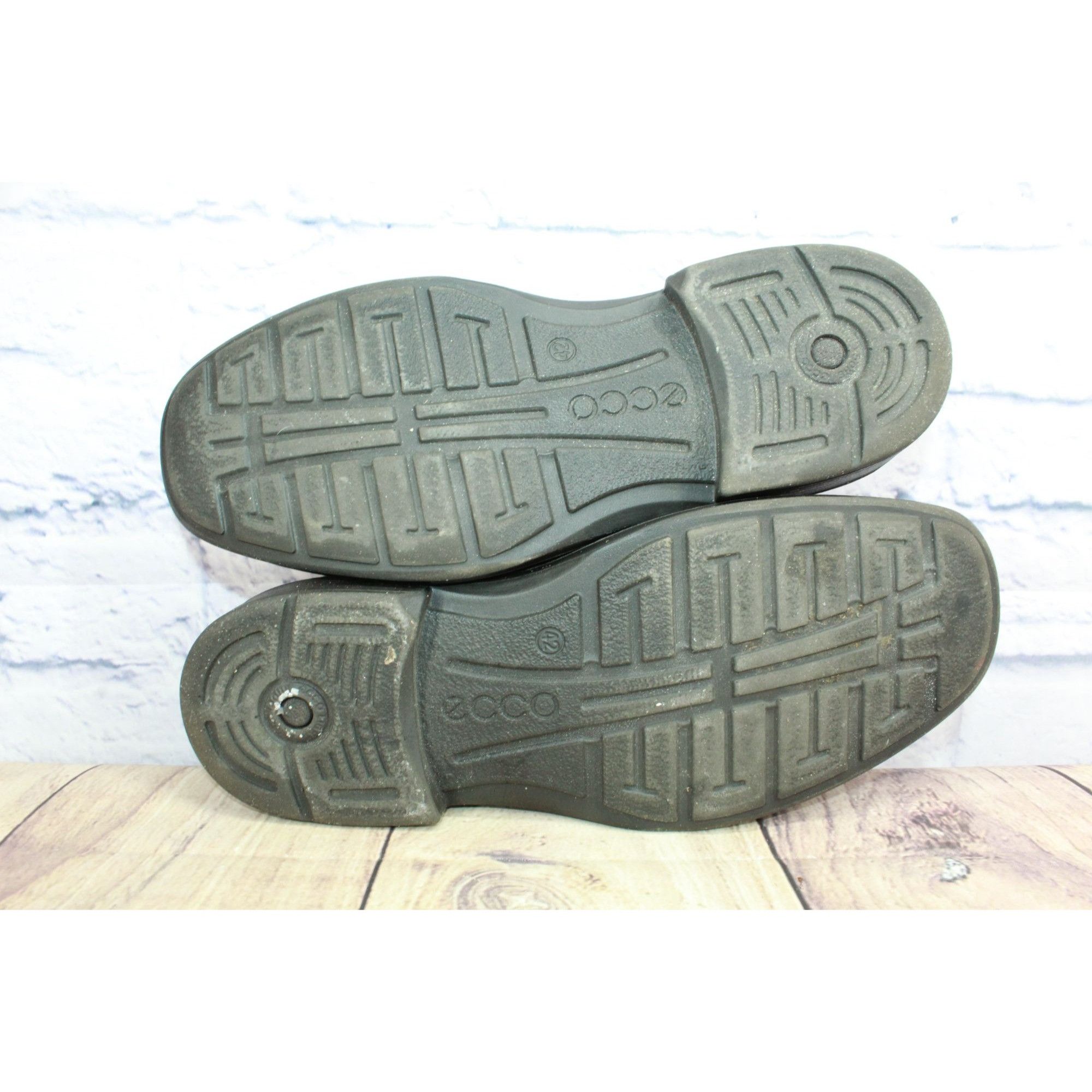 Ecco × Leather Ecco Helsinki Men's Leather Bike Toe Comfort Dress Shoes Size US 9 / EU 42 - 8 Thumbnail