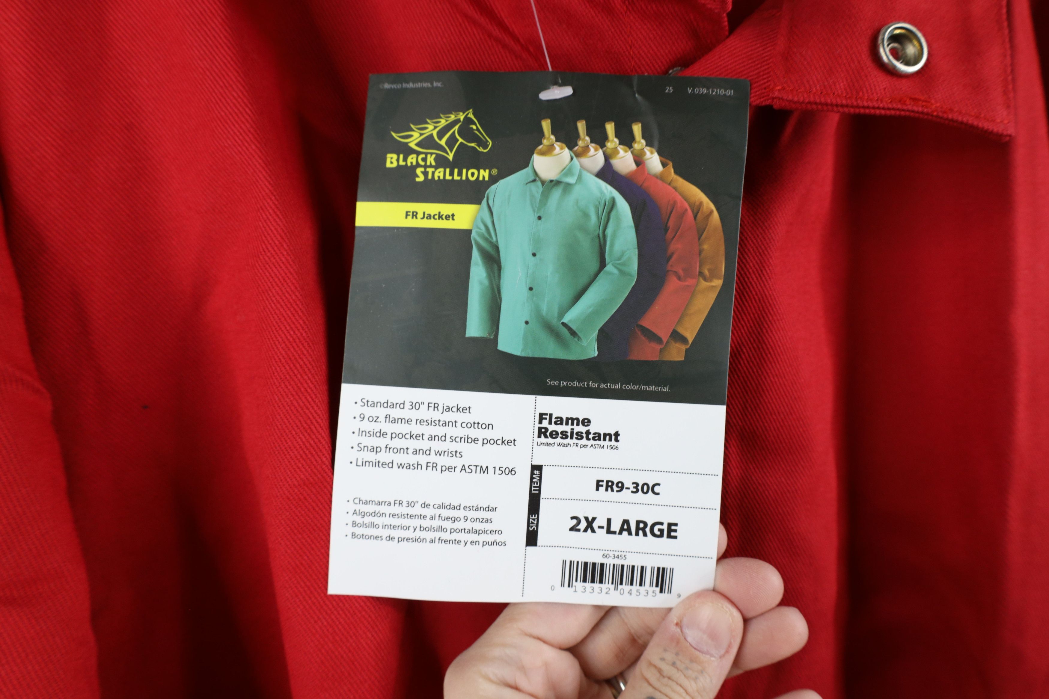 Vintage New Resistant FR 9oz Welding Workwear Mechanic Jacket Red Size US XXL / EU 58 / 5 - 7 Thumbnail