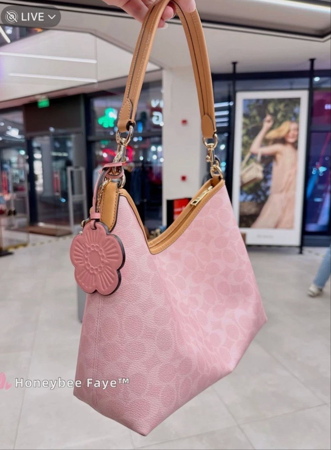 Coach Laurel Shoulder Bag In Signature Canvas With Charms CEL12 Size ONE SIZE - 3 Thumbnail